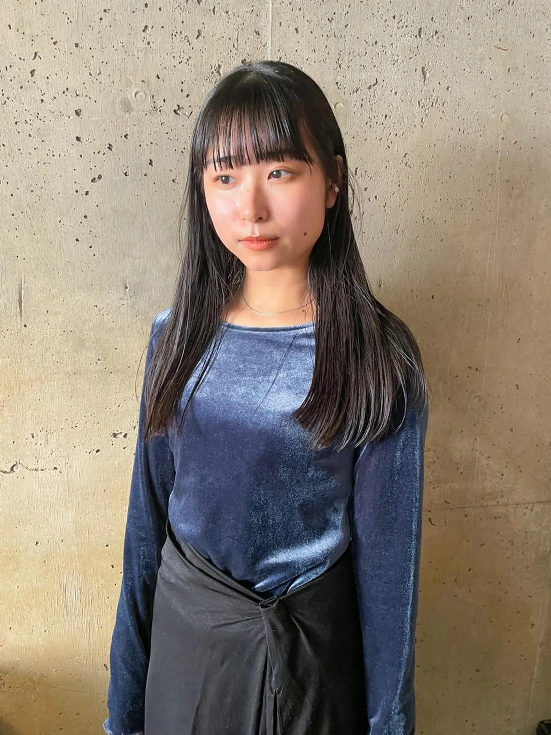 ロング カラー パーマ/レイヤー 岩山丈一郎のヘアスタイル