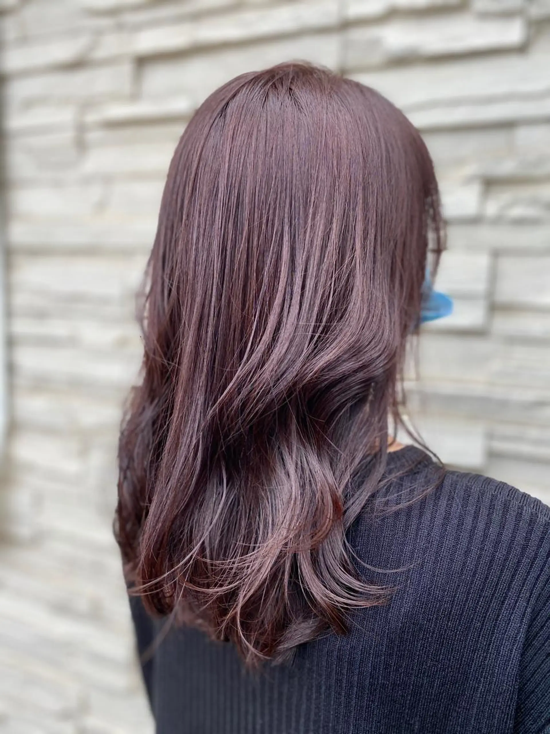 セミロング パープルカラー ヘッドスパ好き美容師 ✂︎小川仁美のヘアスタイル