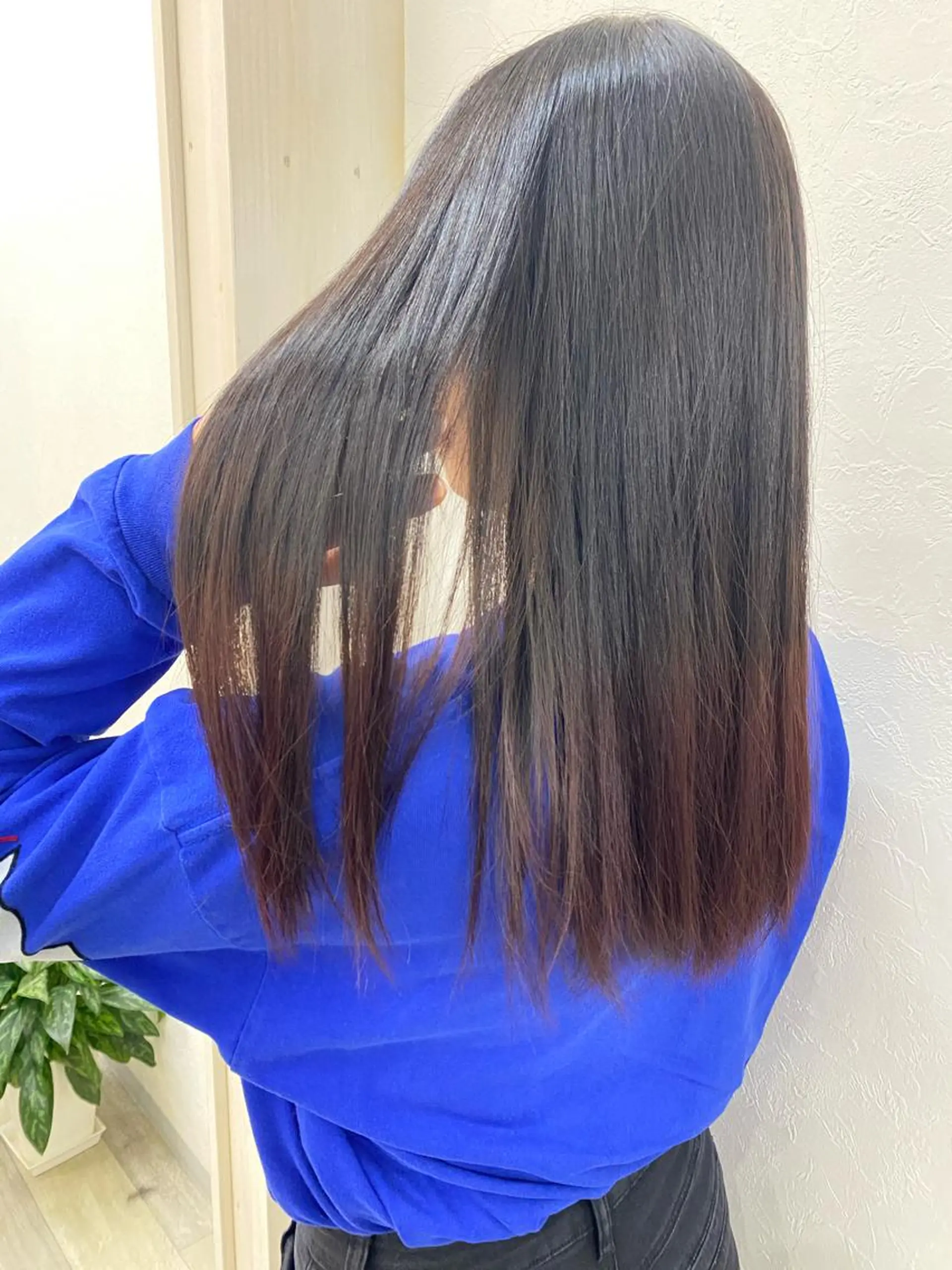 ロング カラー ブリーチ グラデーションカラー ブリーチなしカラー # りおのヘアスタイル