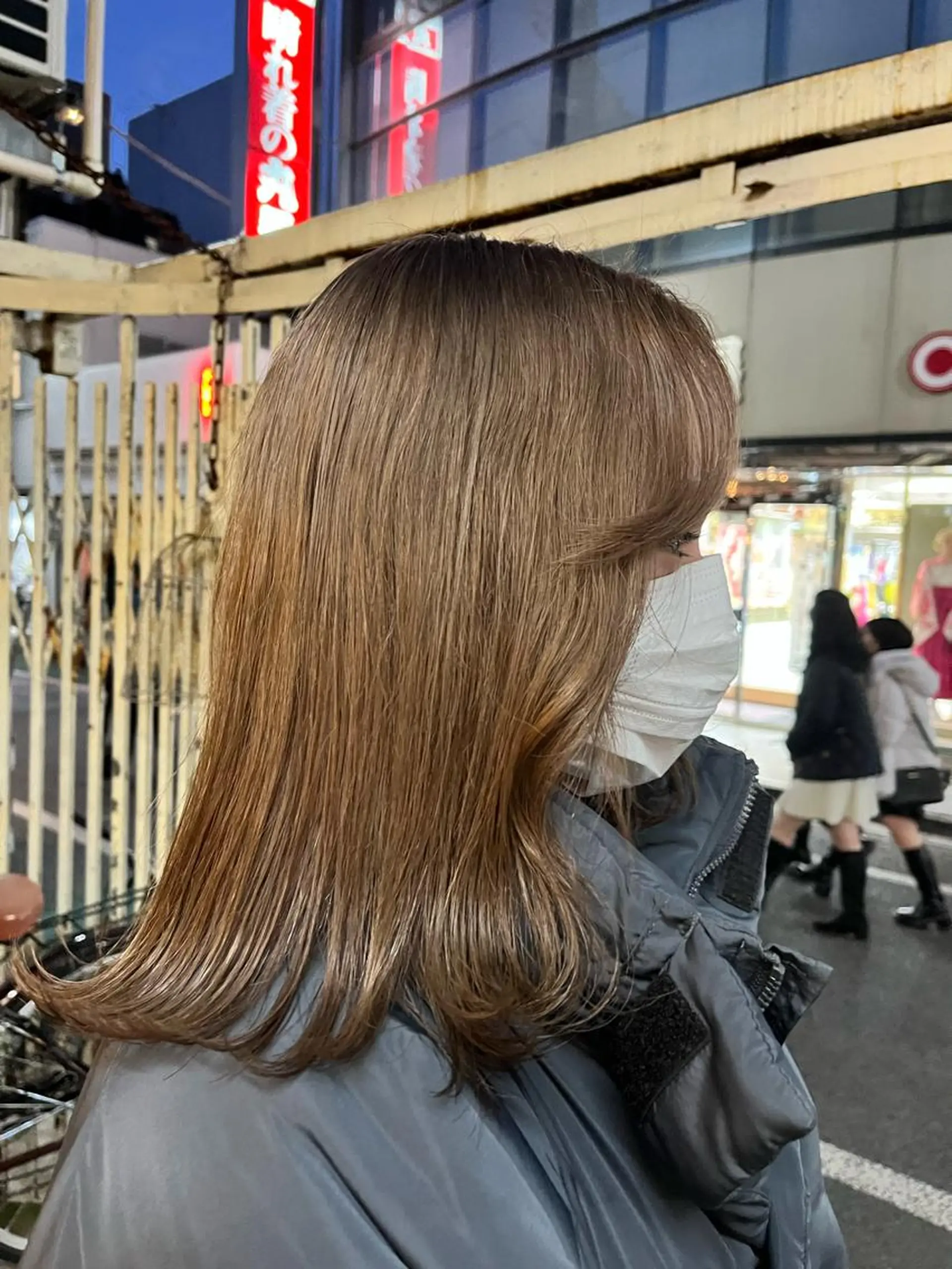 カラー ヘアカラー トリートメント ヘアセット ♱地雷カラー♱ウルフ ♱ 藍衣 ♱のヘアスタイル