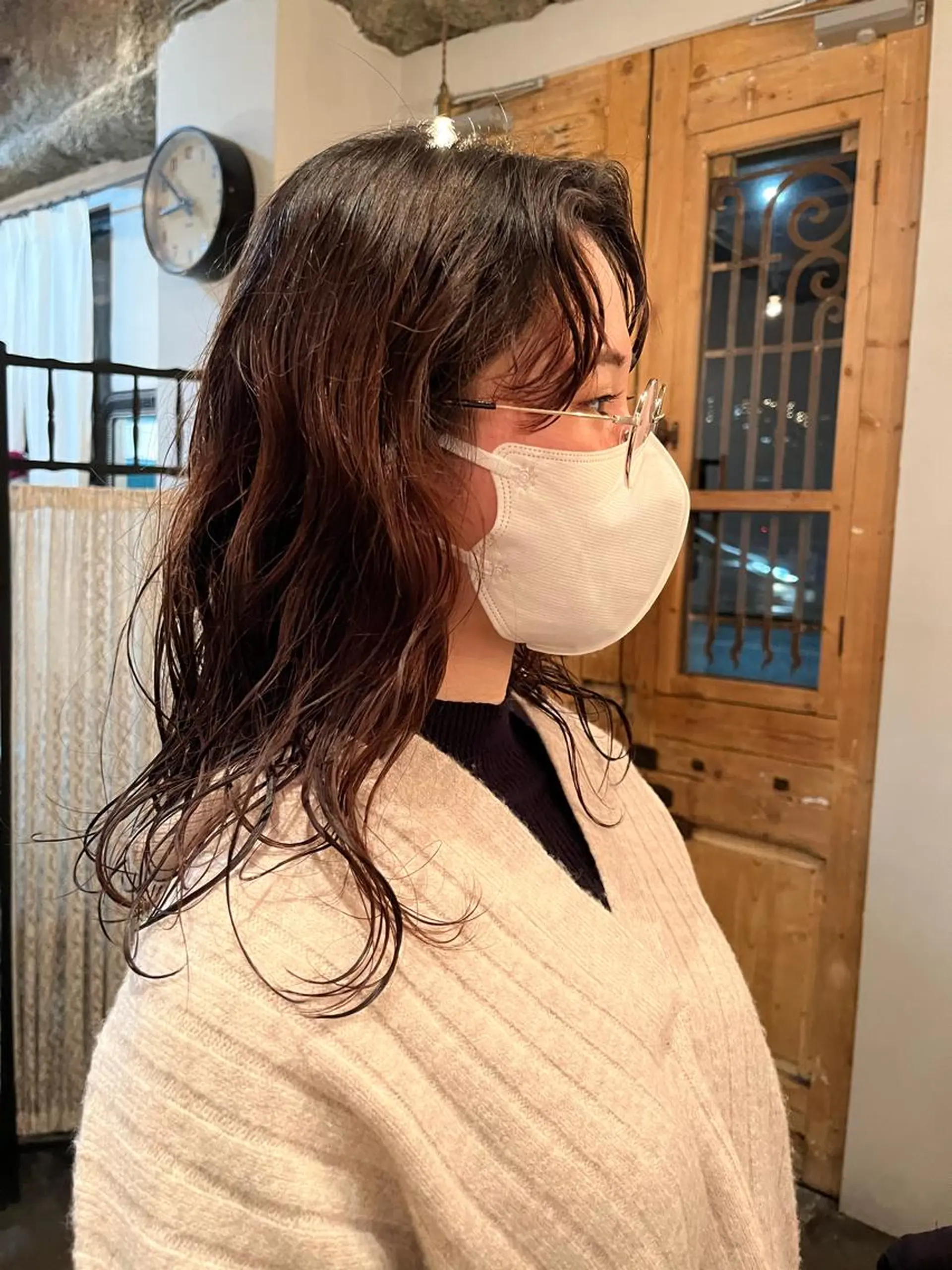 ロング パーマ 藤井 美歩/赤髪のヘアスタイル