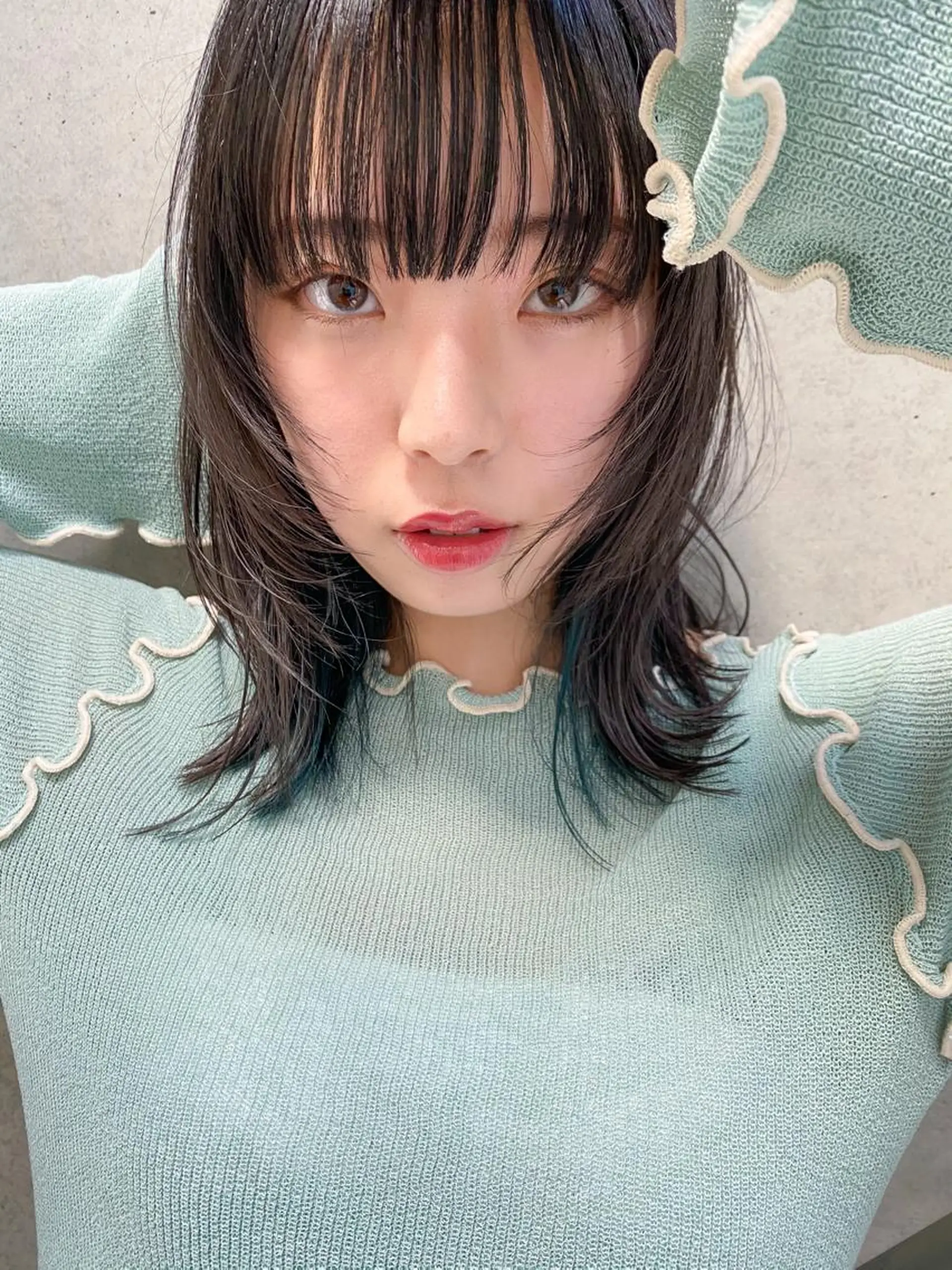 ミディアム カット トリートメント nessヤマサキ リュウタのヘアスタイル