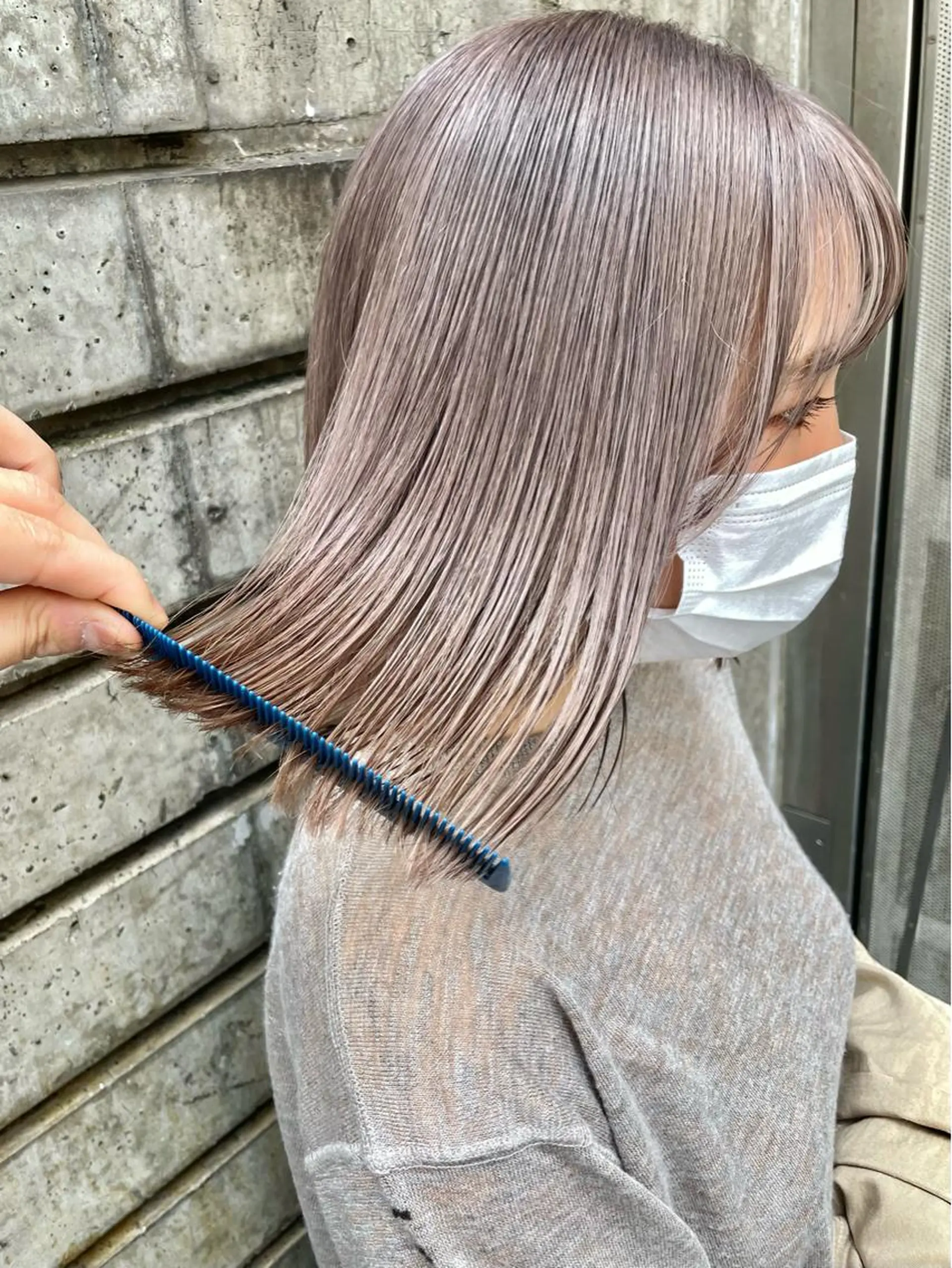 ショート カラー トリートメント 👩🏻ボブ/ 髪質改善ダブルカラーのヘアスタイル