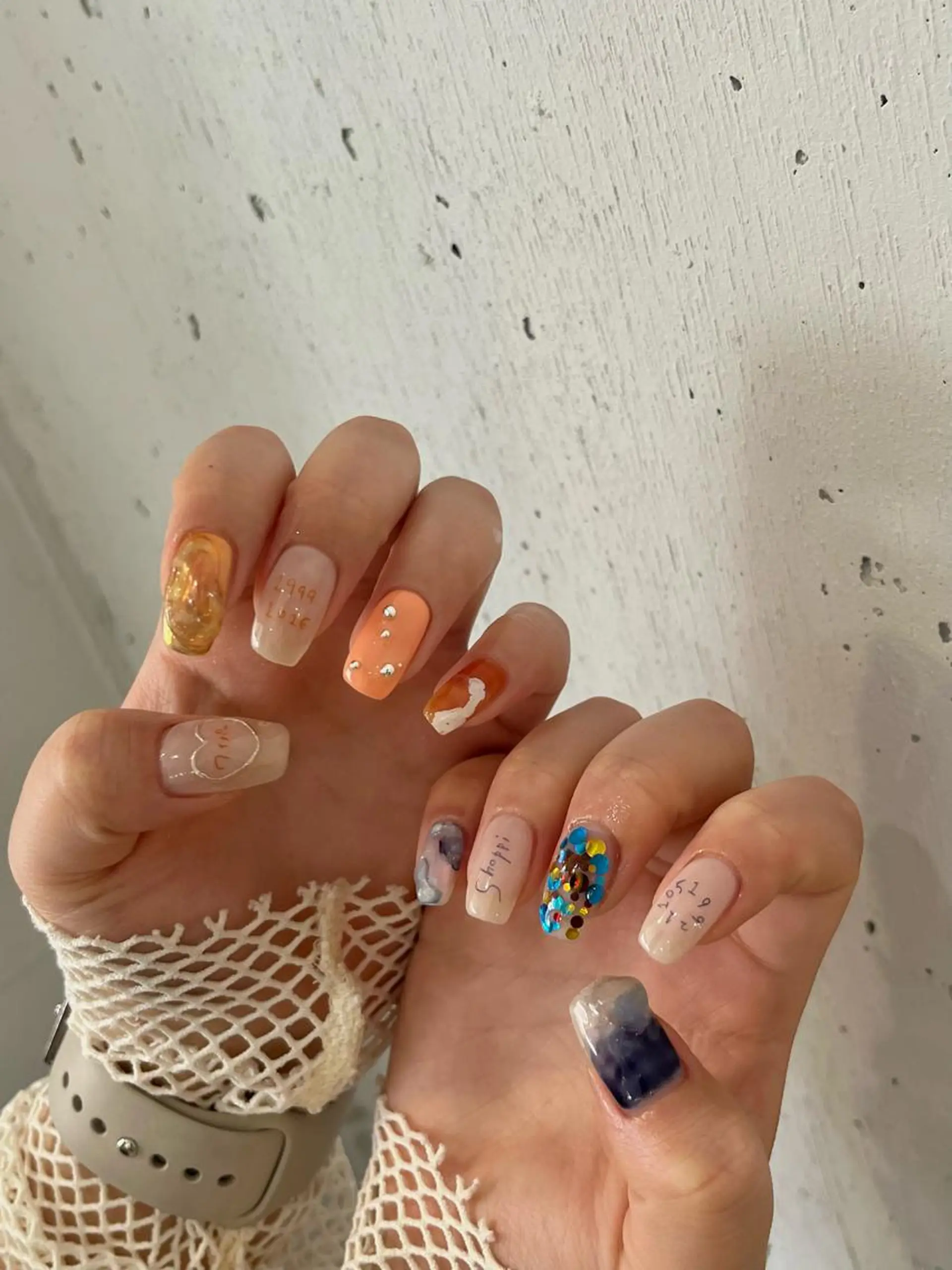 ネイル ハンドネイル LETTER_& SAKIのネイルデザイン