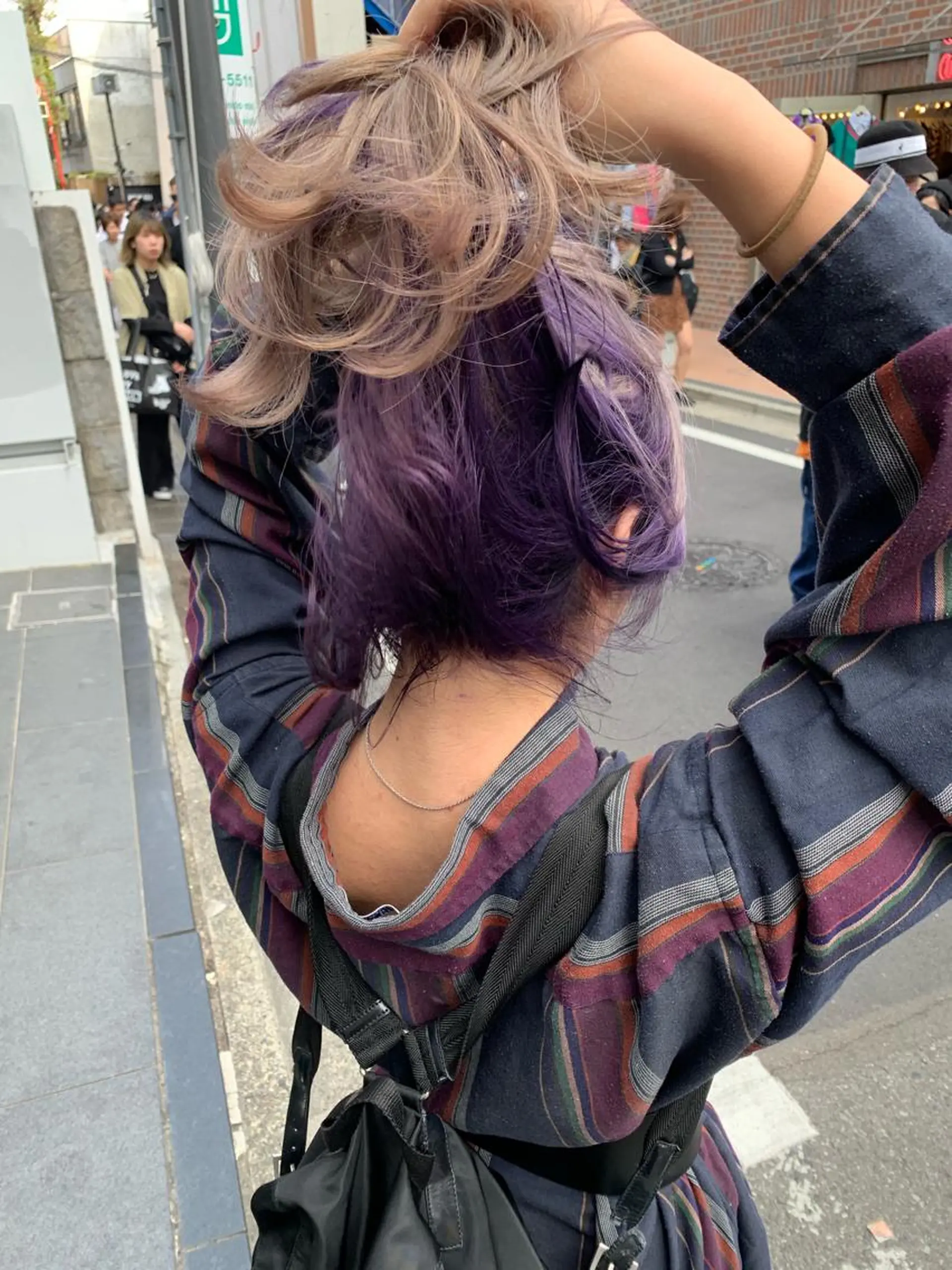 ミディアム カラー ピンクベージュ/新潟 万代/高橋桃葉🍑のヘアスタイル