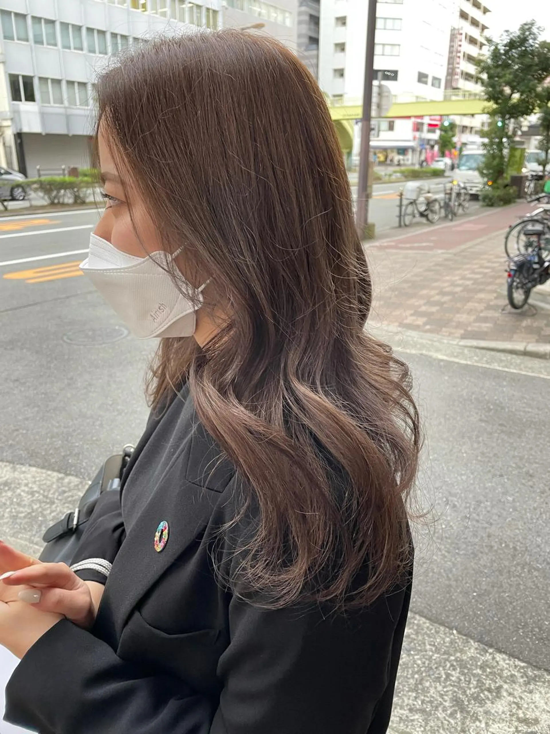 セミロング 天王寺ハイトーン rinkaのヘアスタイル