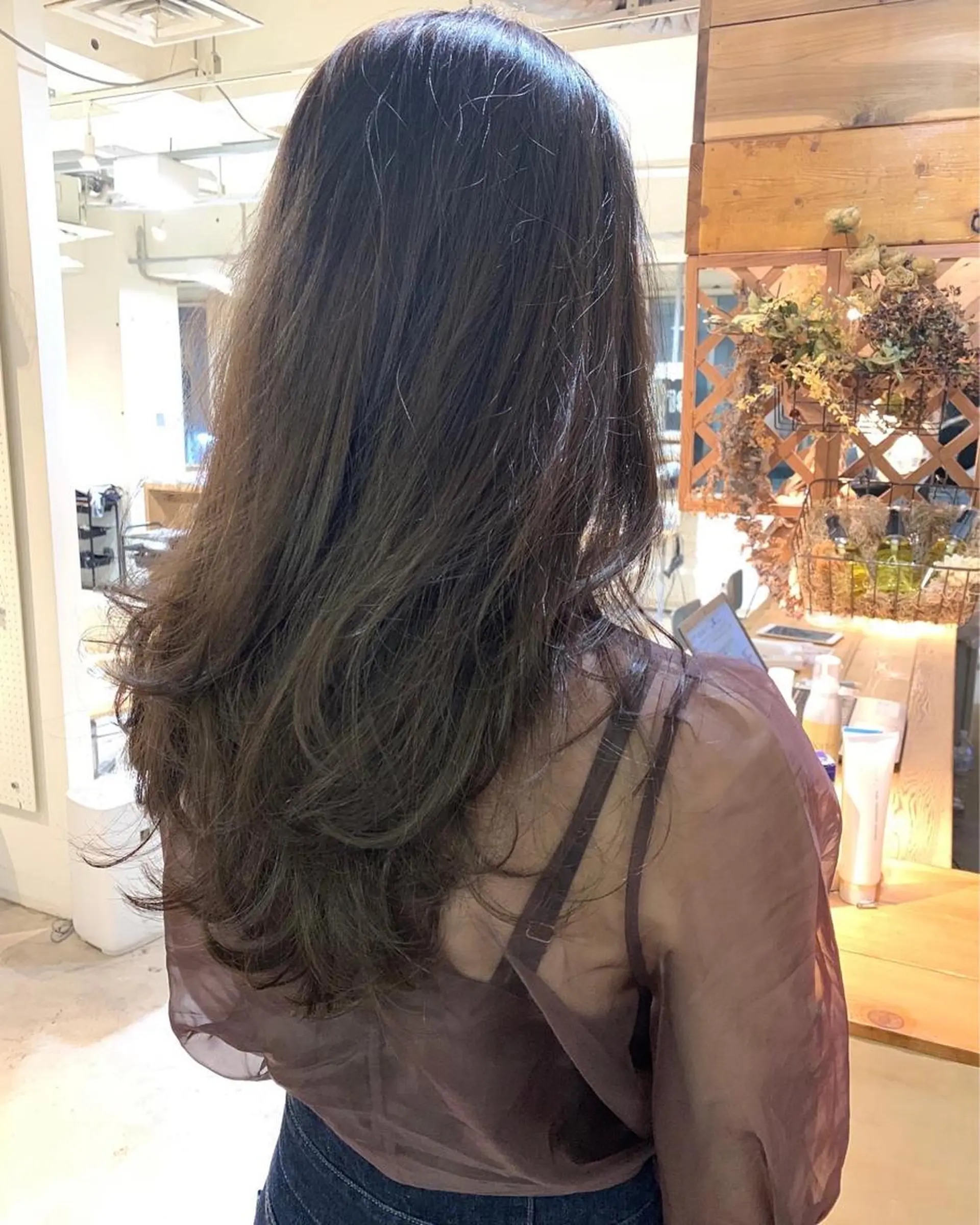 ロング カラー パーマ美容師 hanaのヘアスタイル