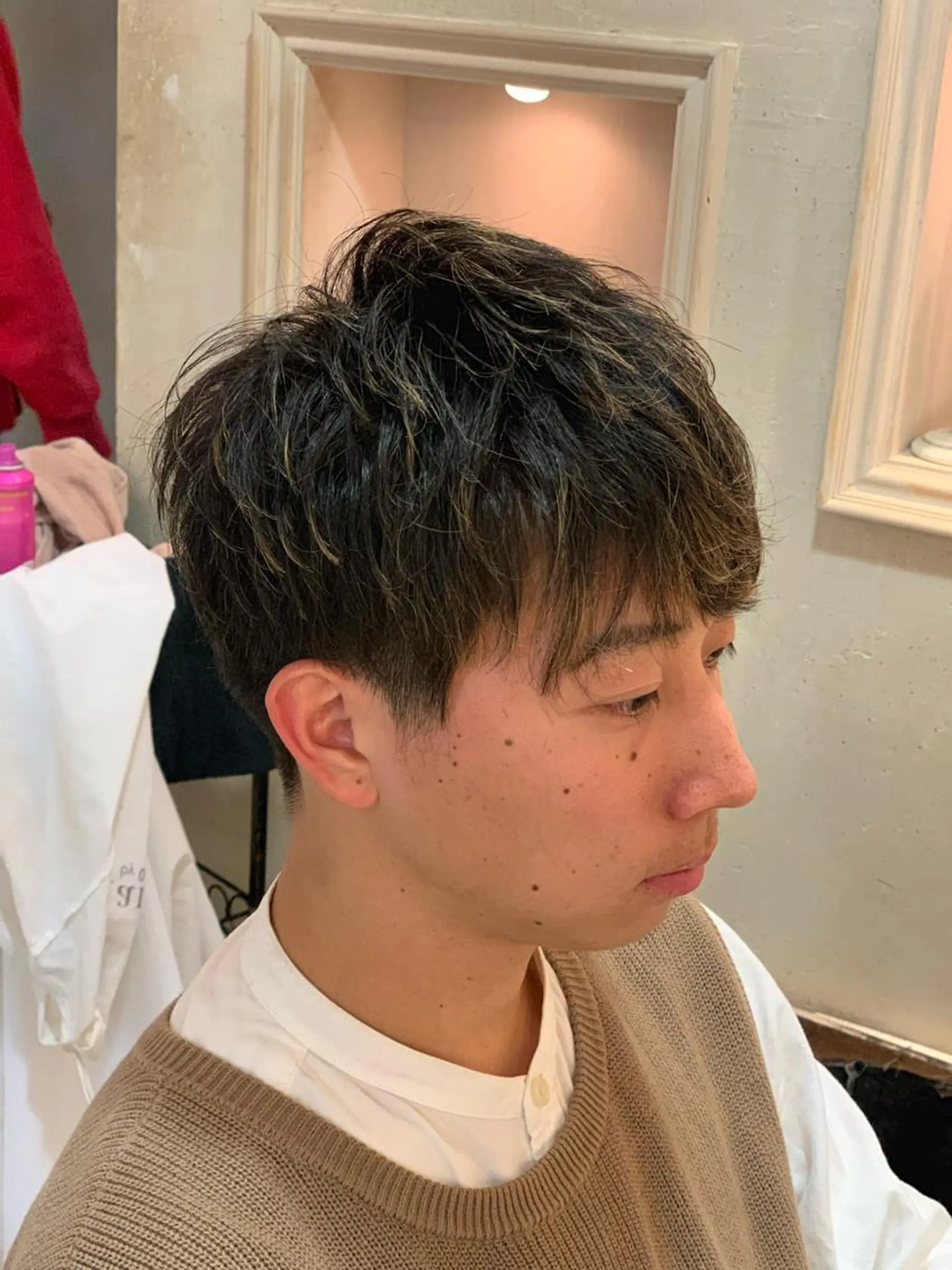 カラー パーマ メンズ メンズパーマ カット ヘアカラー 森 早希絵のヘアスタイル