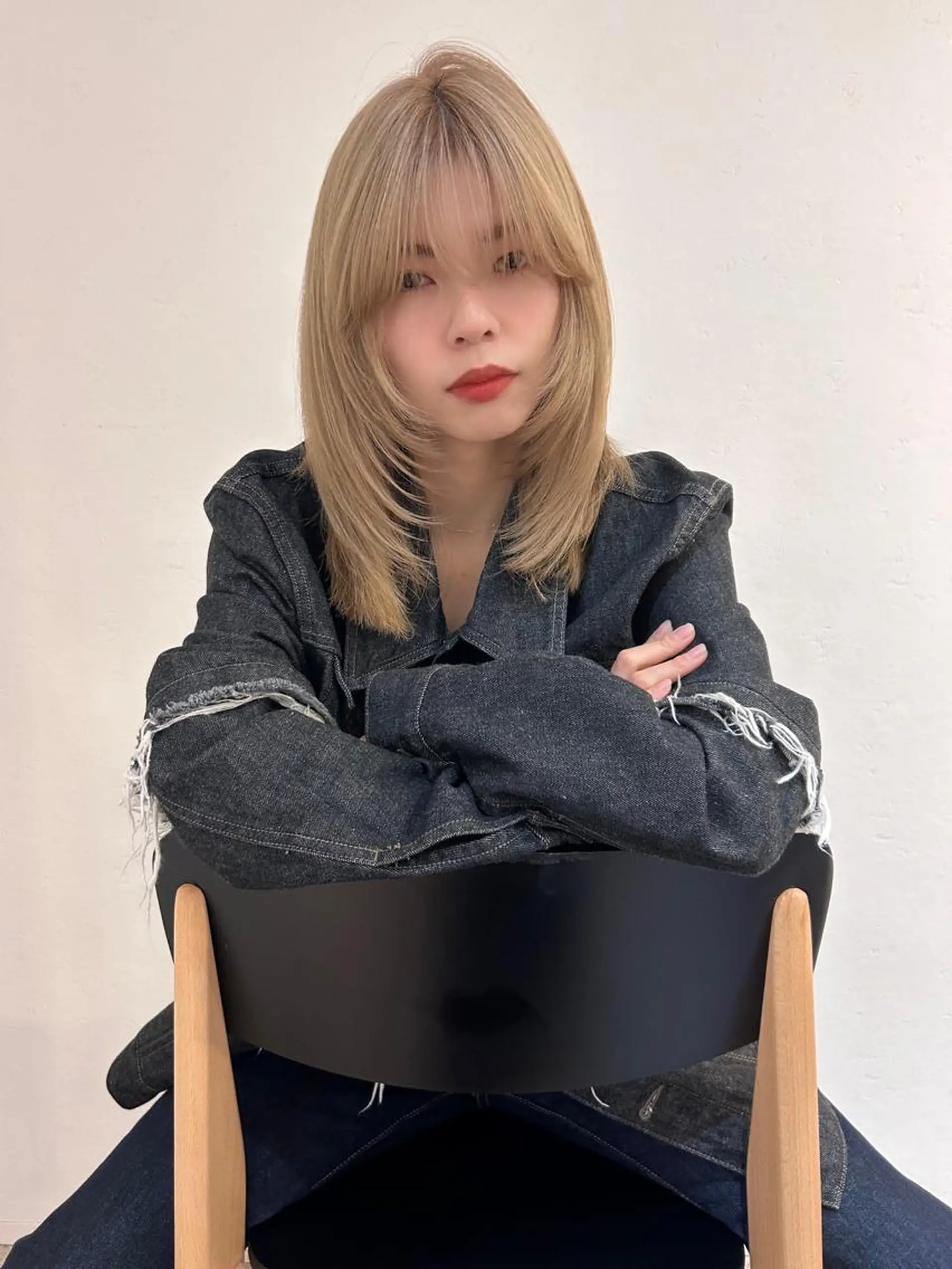セミロング ヘアカラー 似合わせcut ◎ 倉橋実咲のヘアスタイル