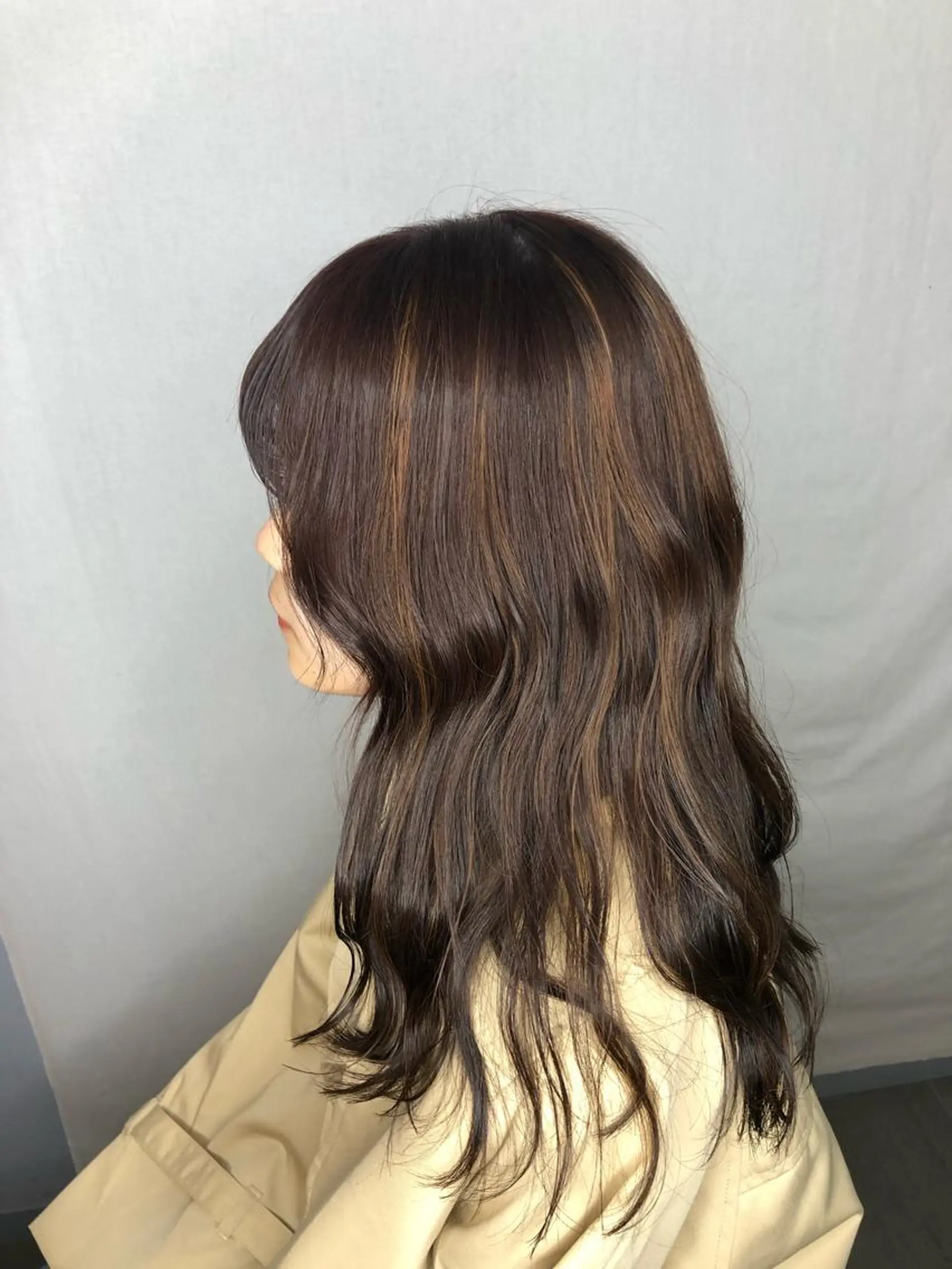 ロング カラー 韓国風レイヤーカット 松葉翔のヘアスタイル