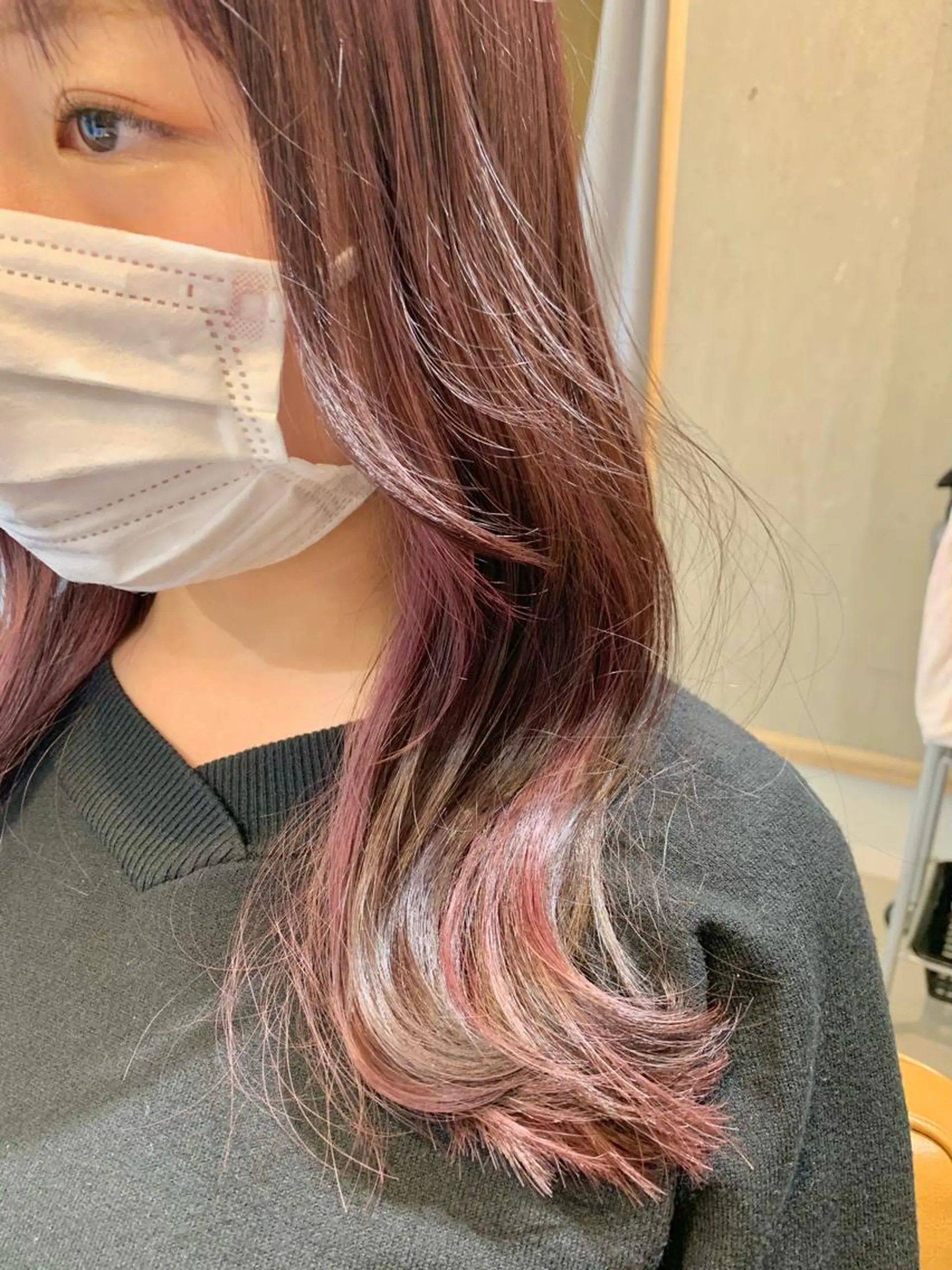 セミロング カラー 美髪矯正×艶カラー /中村勇太のヘアスタイル