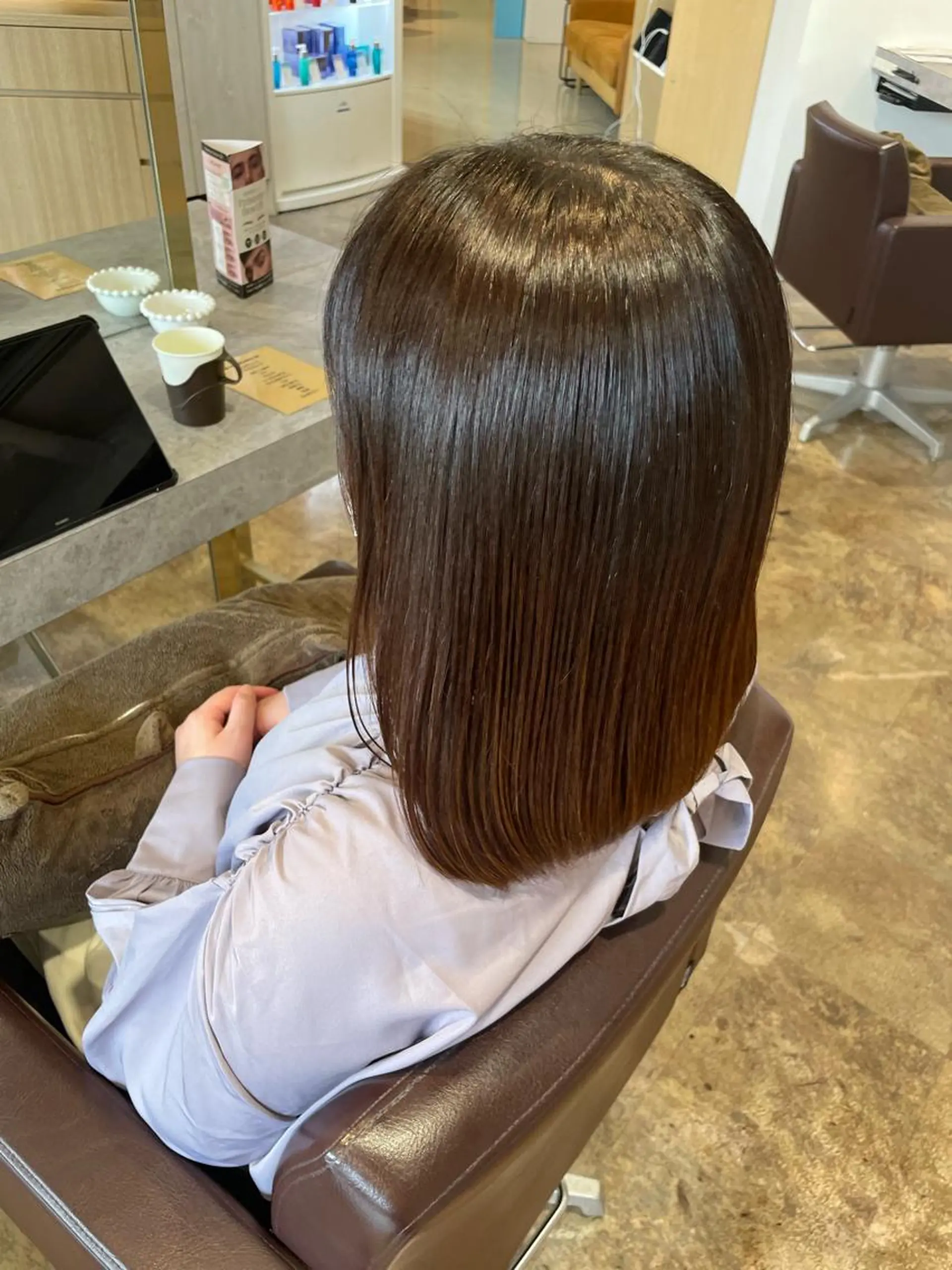 ミディアム ボブ 顔周りカット 伸ばしかけ 髪質改善 森 愛佳のその他イメージ