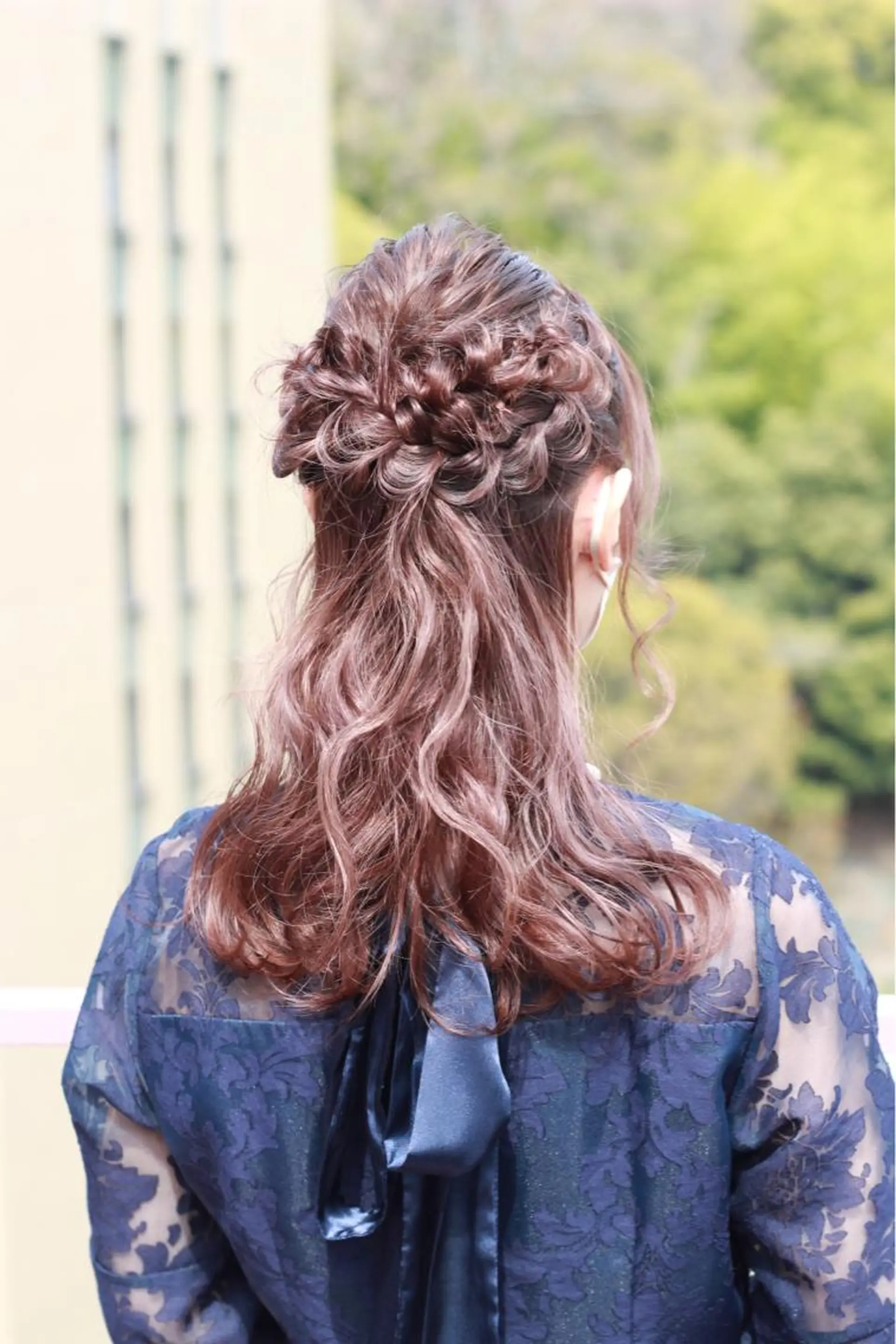ヘアアレンジ ハーフアップ ヘアセット Viage （ビアージュ）のヘアスタイル