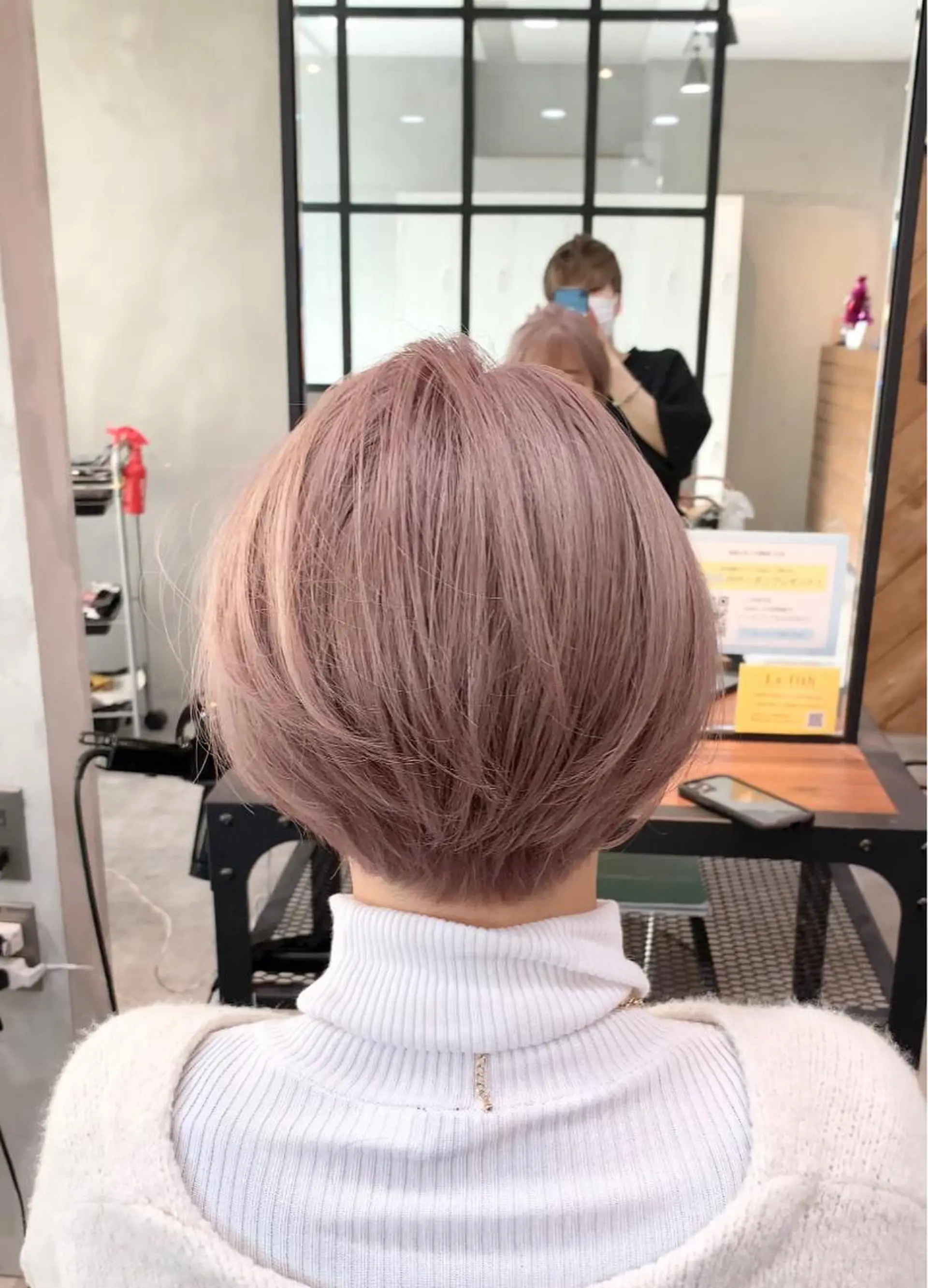ショート カラー カット ヘアカラー トリートメント lafith hair leco所属・西金 徹のヘアスタイル