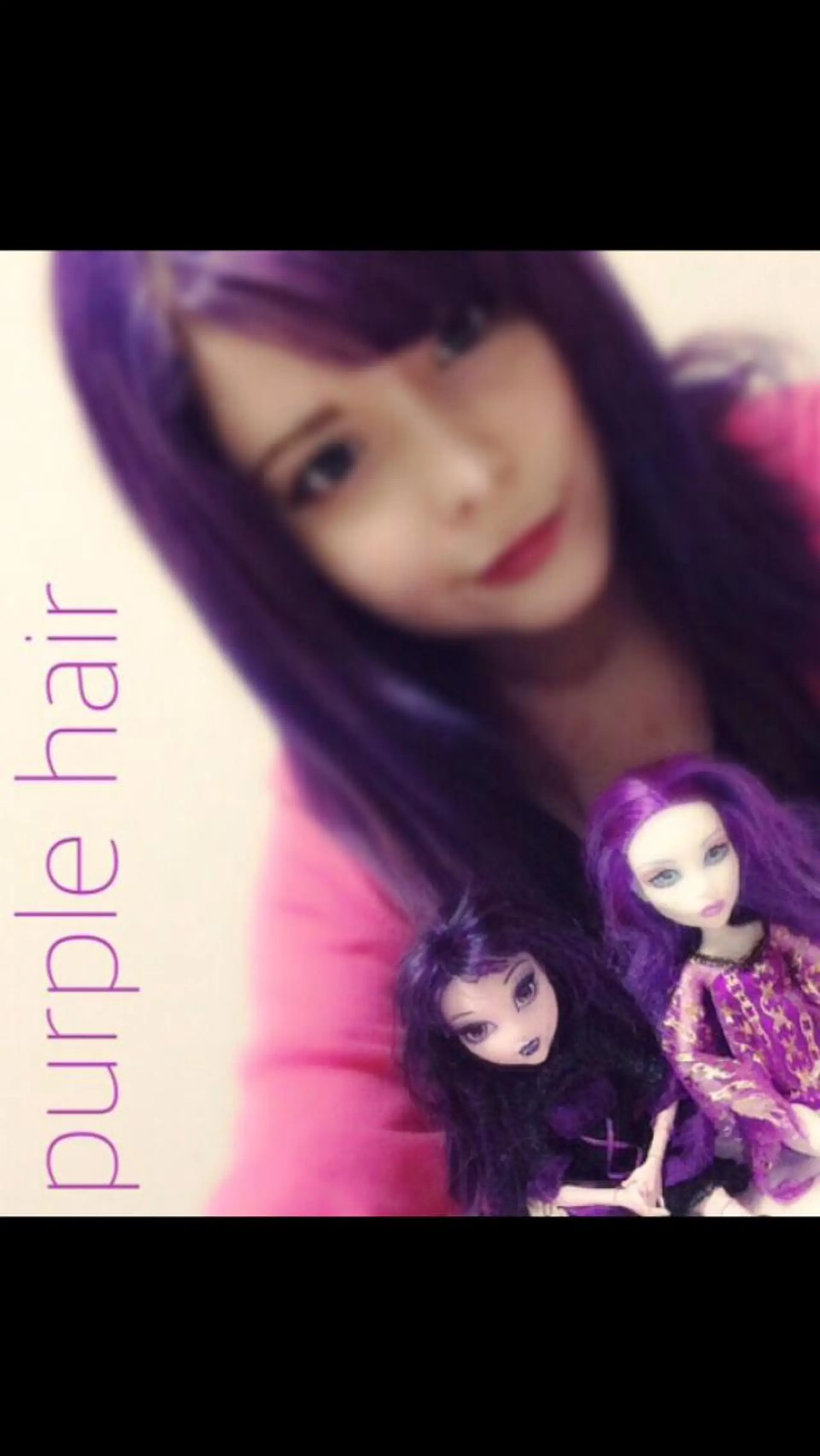 セミロング カラー ブリーチ ダブルカラー パープルカラー TOTAL BEAUTY BREK 袋井店所属・BREK 袋井店のヘアスタイル