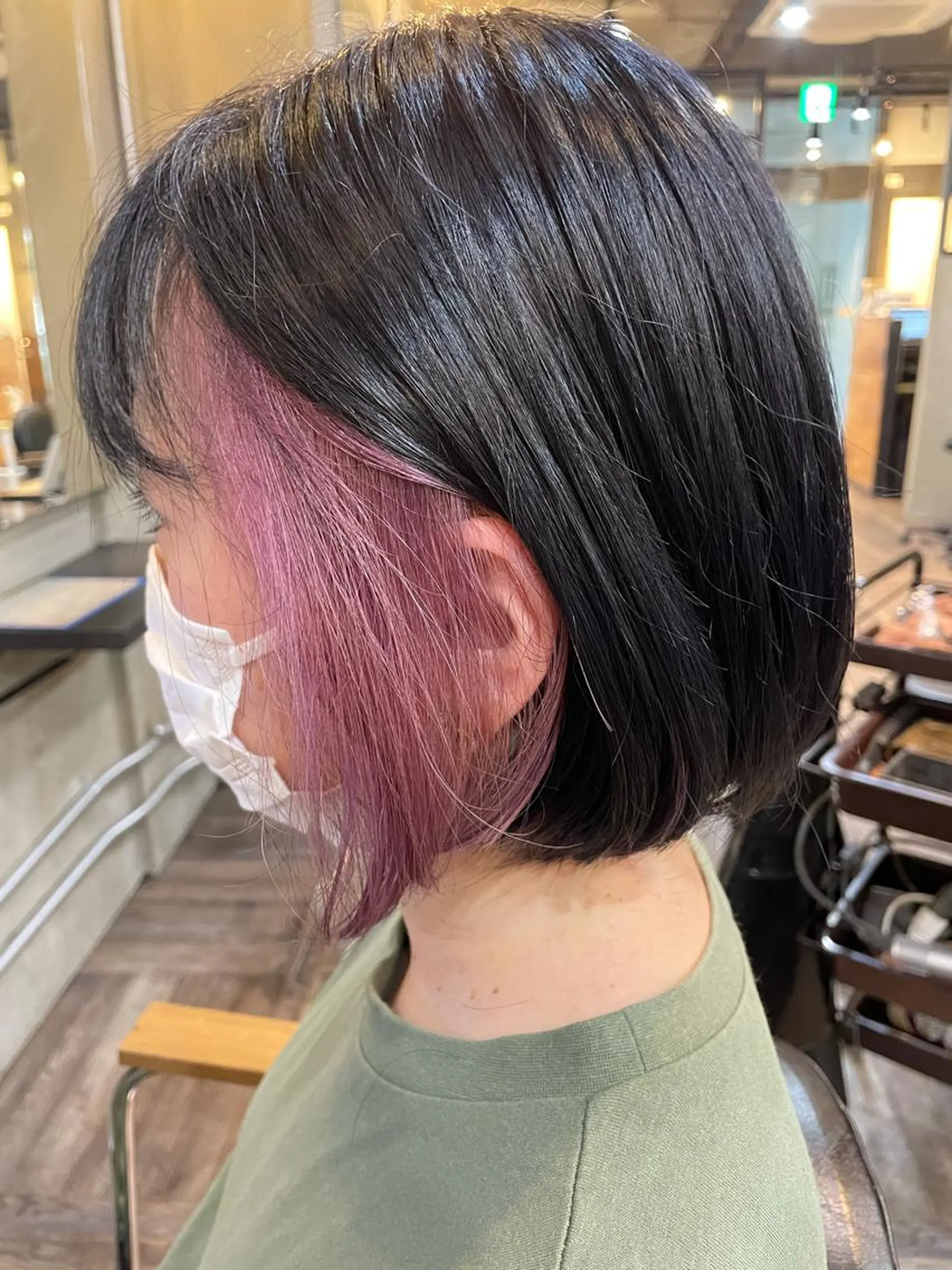 ミディアム カラー La fith 店長 城谷颯人のヘアスタイル
