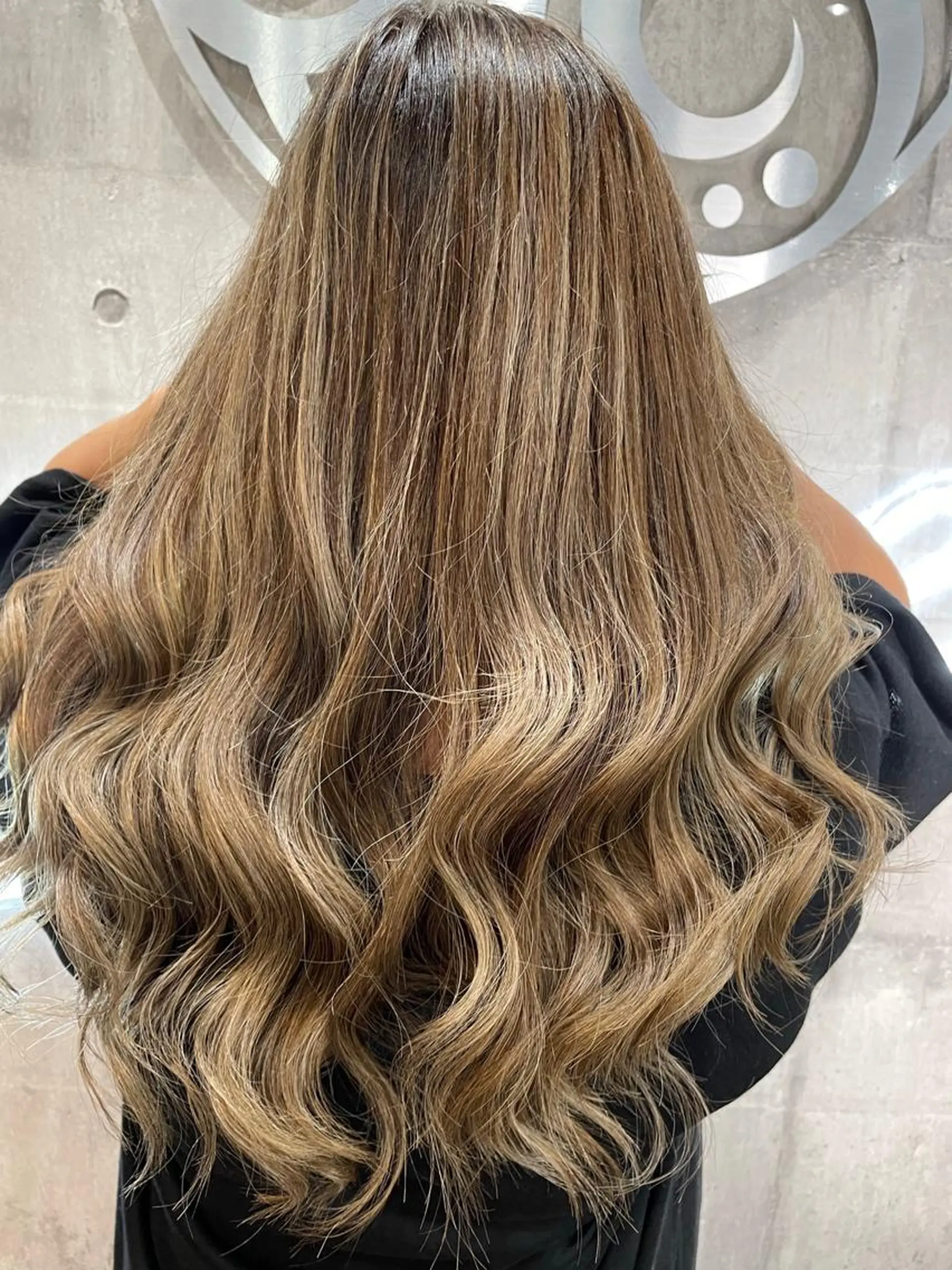 ロング カラー パーマ ヘアアレンジ メンズ キッズ ネイル マツエク・マツパ アイブロウ ヘアセット 🧸レイヤー/韓国/ 艶髪/ひなたまる🧸のヘアスタイル
