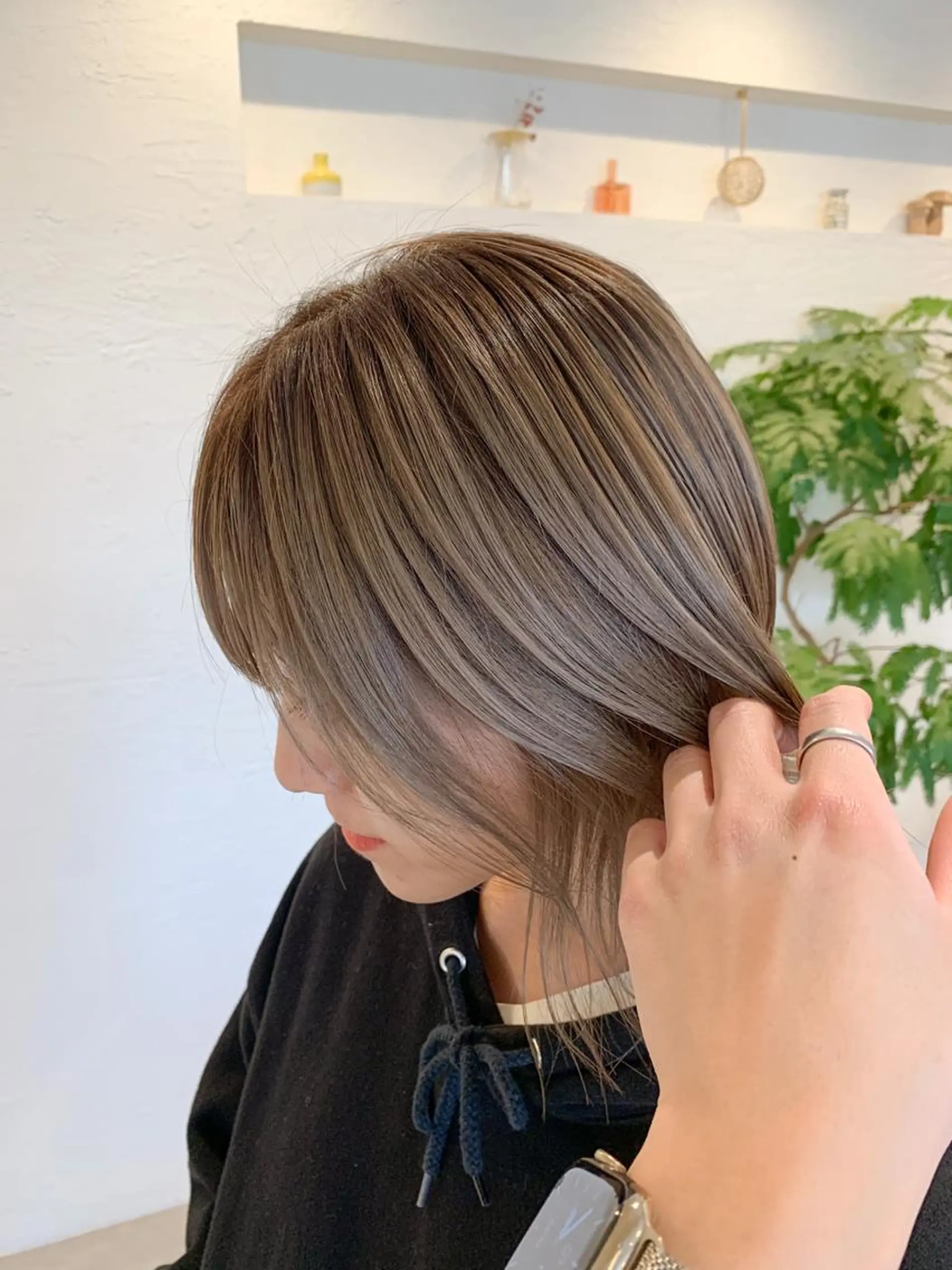 カラー ヘアカラー トリートメント 齊藤 優のヘアスタイル