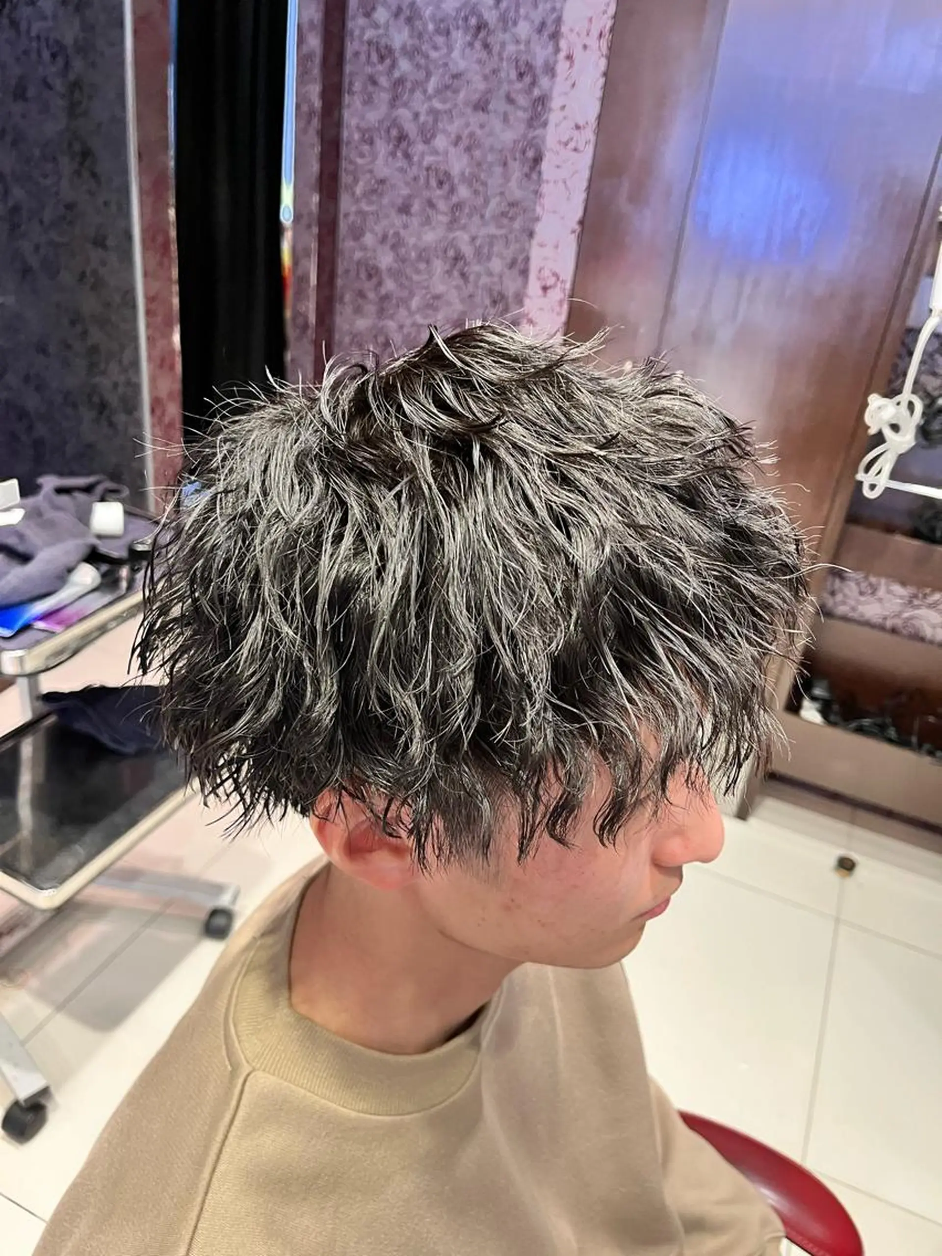 パーマ メンズ メンズパーマ ツイストスパイラルパーマ スパイラルパーマ カット パーマ 5月空きあり 上野颯太のヘアスタイル