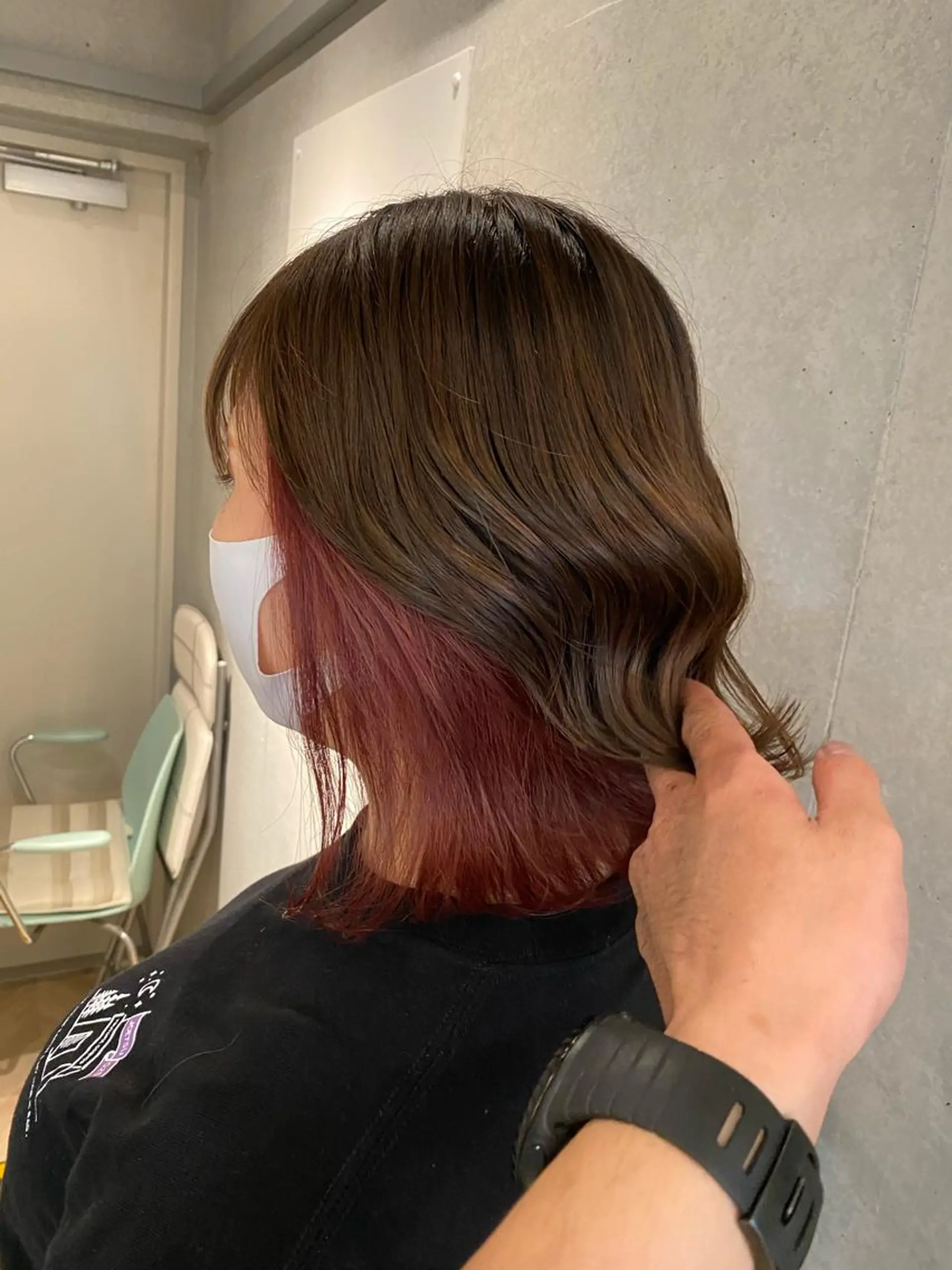 ミディアム 似合わせカット ヘアカラー 西山 恵太郎のヘアスタイル
