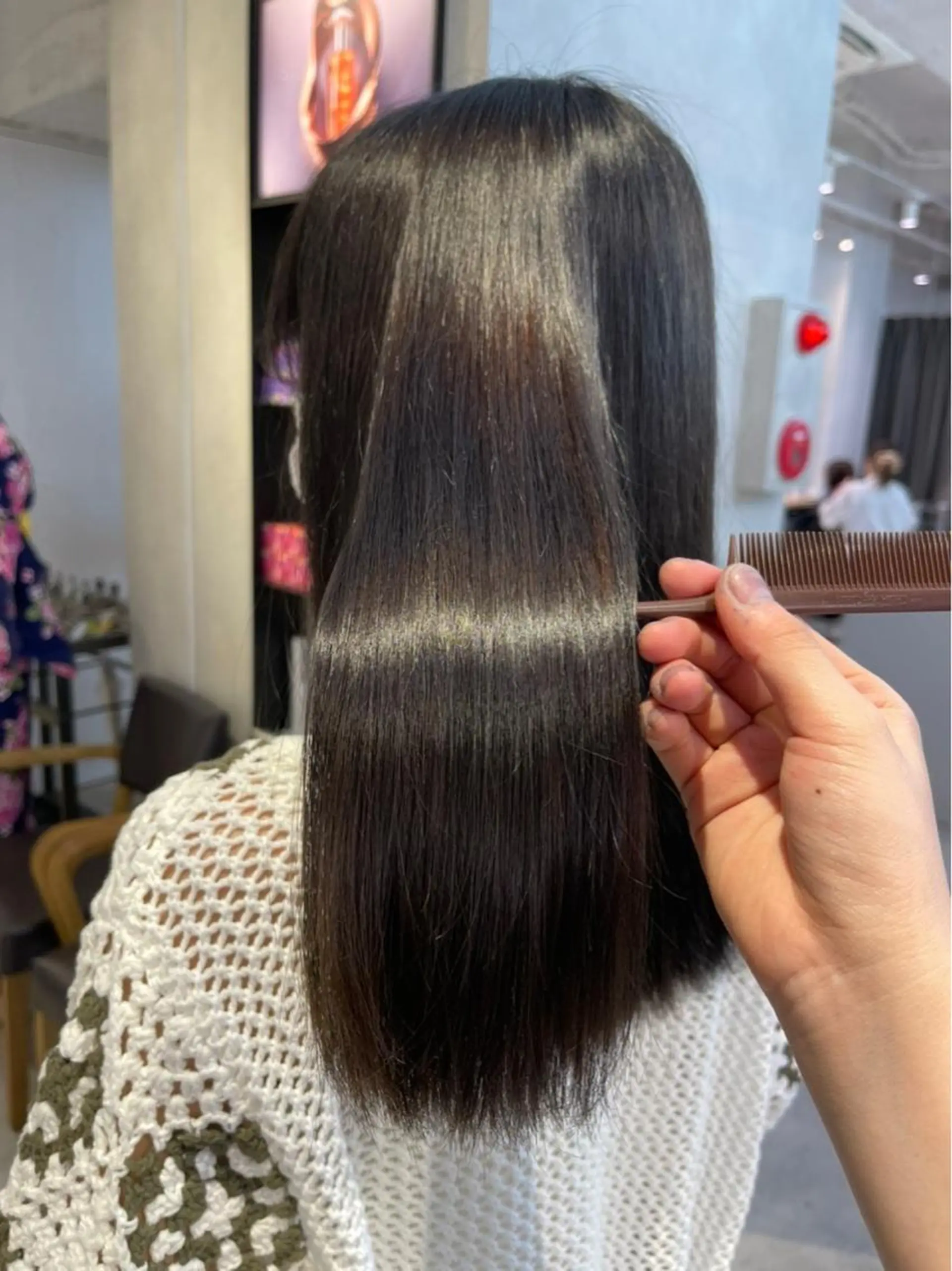 セミロング 縮毛矯正 zestKalon 🔗IBUのヘアスタイル
