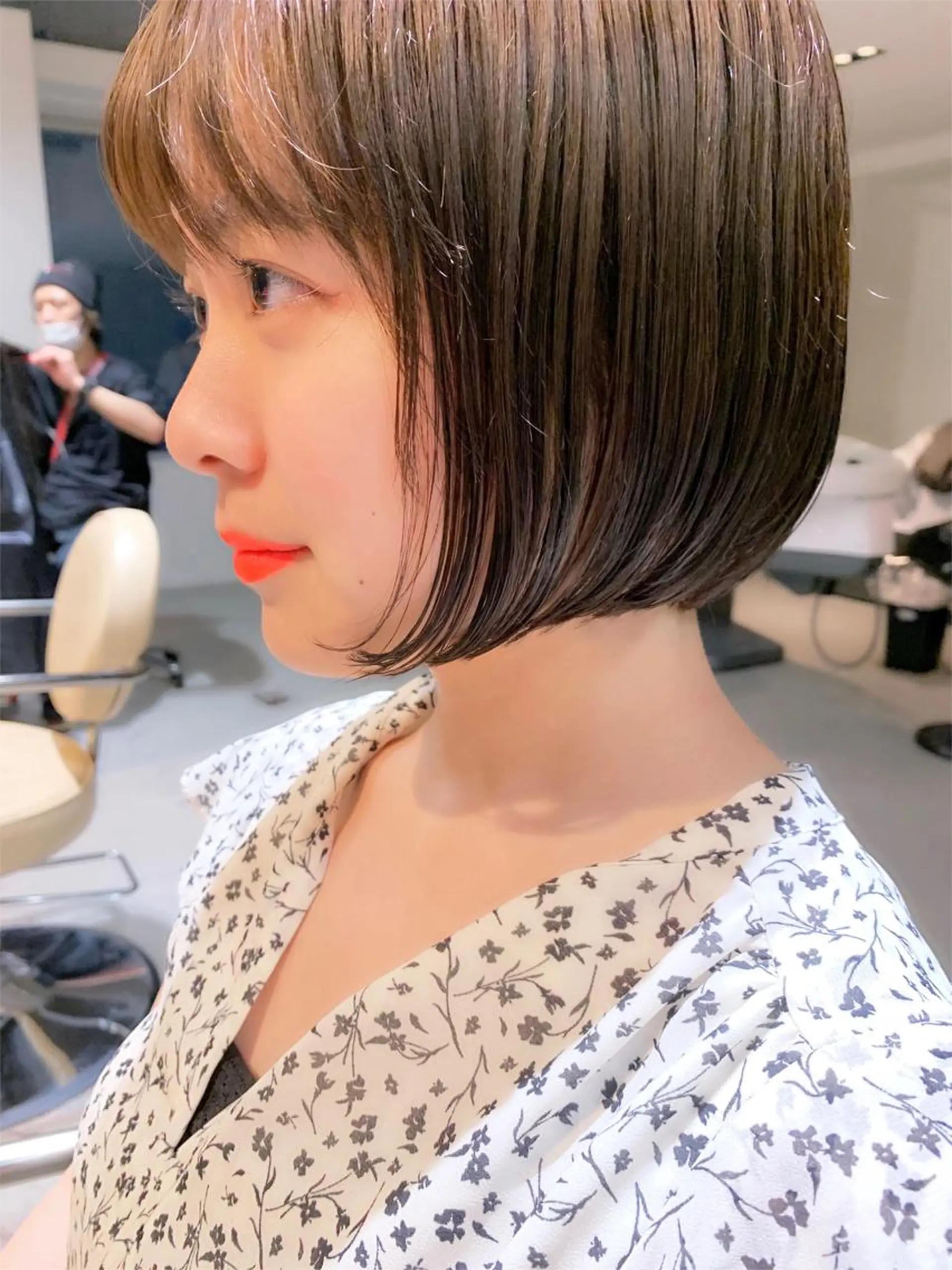 ショート カラー 透明感カラー イルミナカラー ボブ tension 【テンション】のヘアスタイル