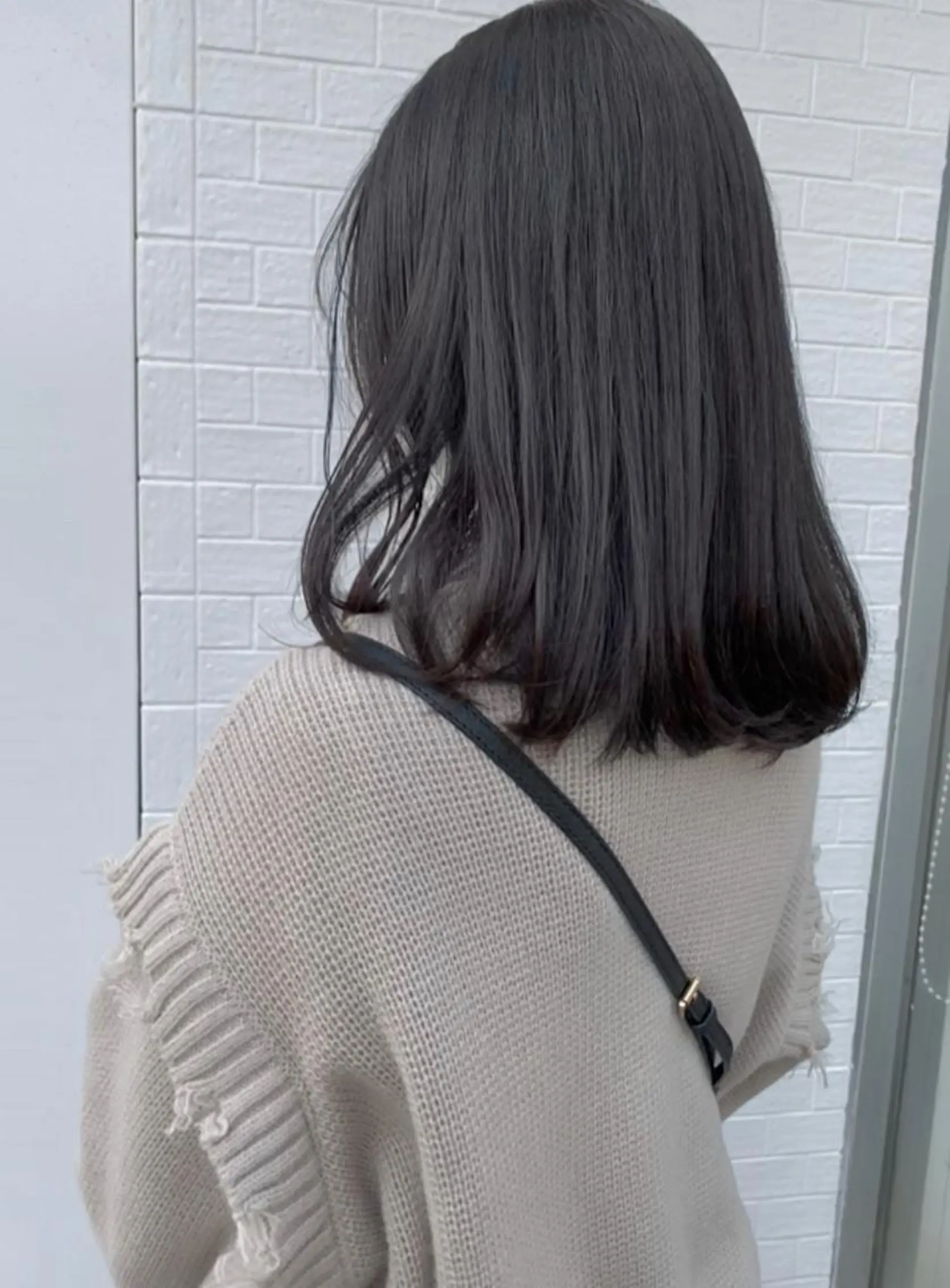ミディアム カラー パーマ ヘアアレンジ グレージュ オリーブグレージュ オリーブグレー 西山梨々【12/1〜 産休を頂きます🎀】のヘアスタイル