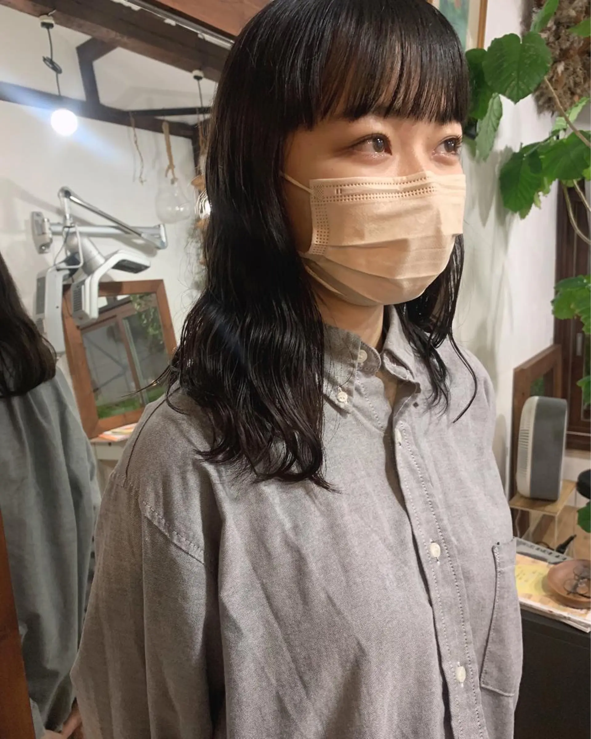 セミロング セミロングパーマ カット 縮毛矯正 【pejite】 Hinanoのヘアスタイル