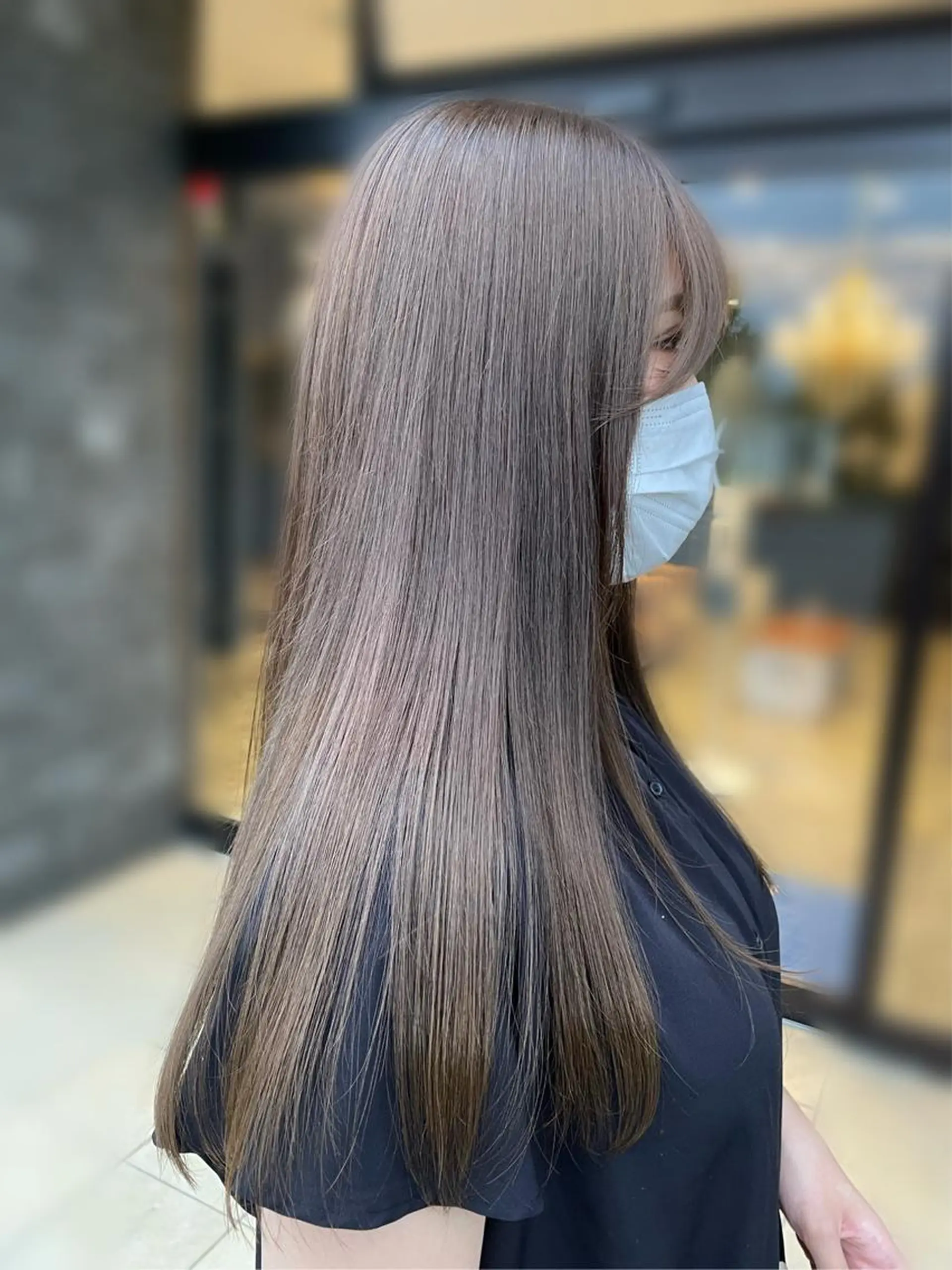 ロング カラー KANGOLSALON 富山セントラル所属・松井 亜美のヘアスタイル