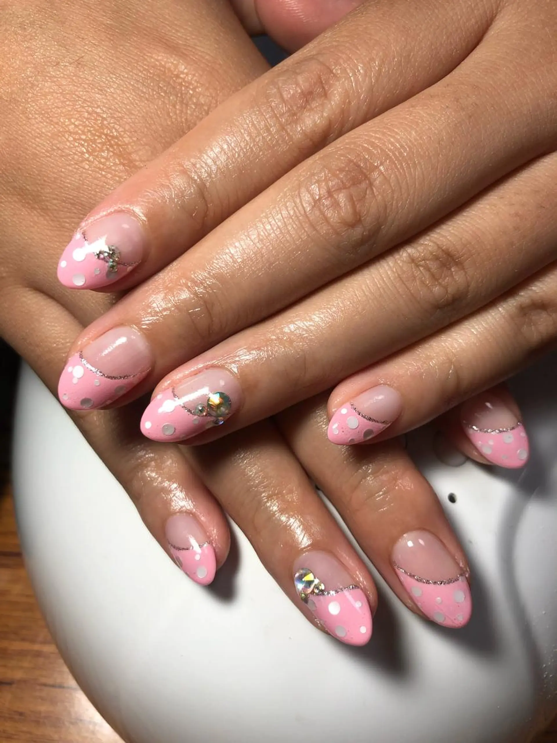 ネイル ホログラムネイル ラメ(グリッター) ストーンネイル MaHaRo所属・S HARUKAのネイルデザイン