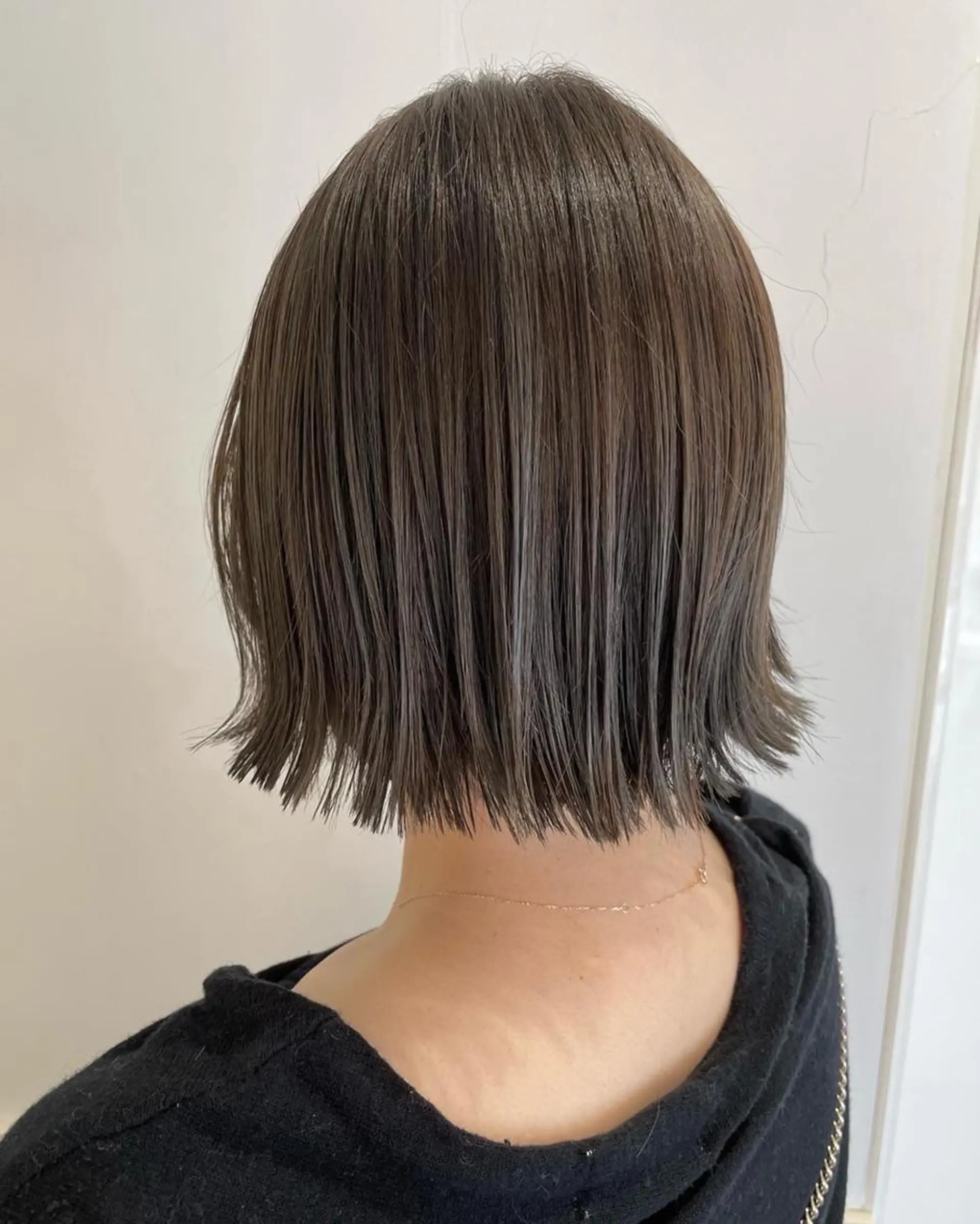 ミディアム ヘアカラー ボブ🍊暖色カラー 浅草【Bob美容師】のヘアスタイル