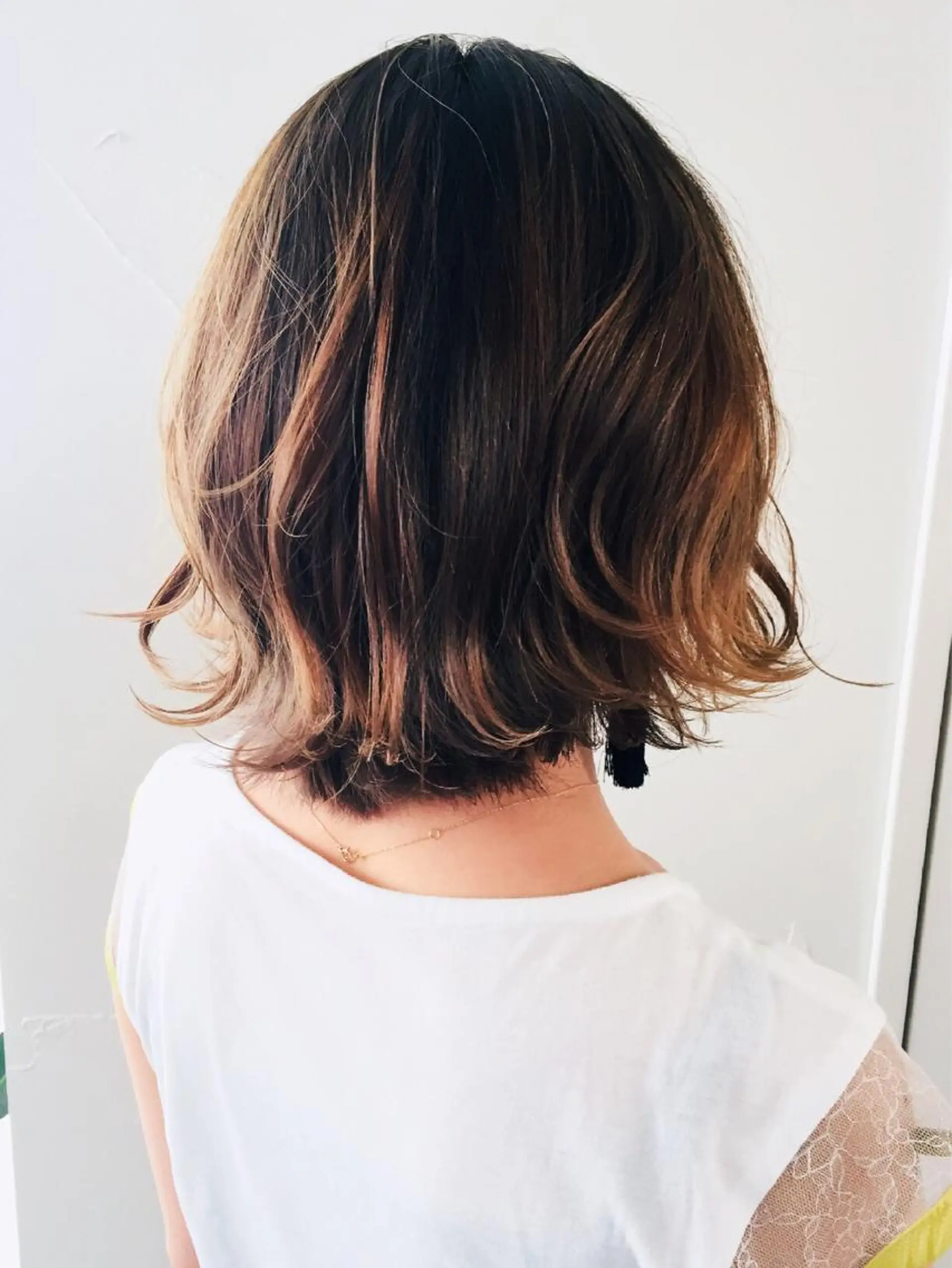 ミディアム カラー ヘアカラー トリートメント 船津武俊 フナツタケトシのヘアスタイル