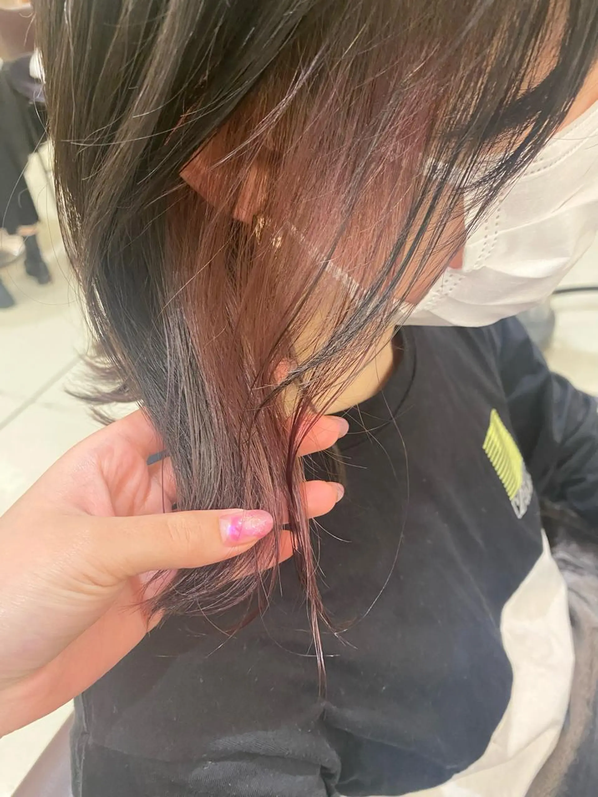 ミディアム カラー ベージュカラー イヤリングカラー カット ヘアカラー みやび🫧髪質改善 🫧透明感カラー🫧のヘアスタイル