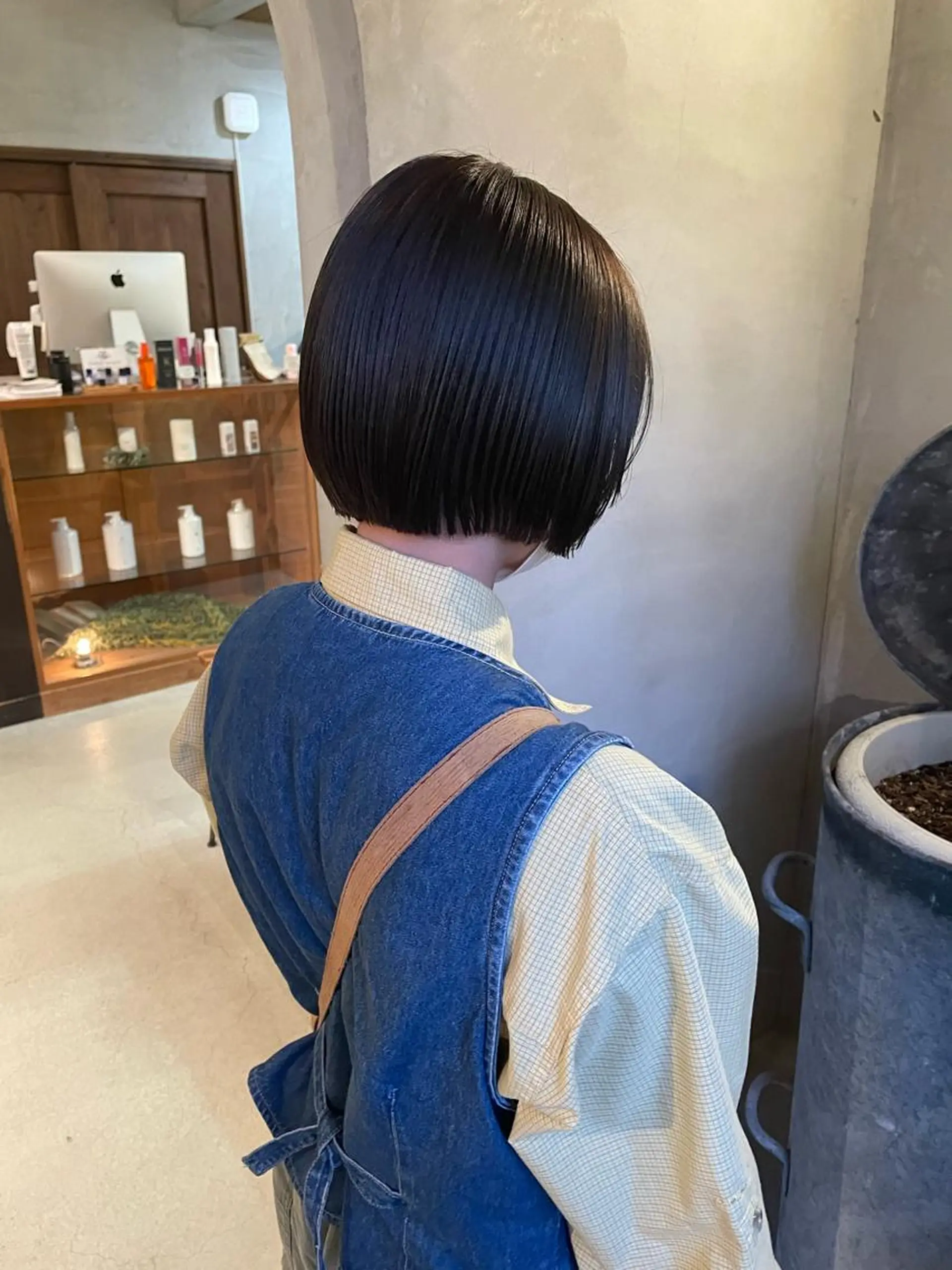 ショート カラー ボブ 石田 まいやのヘアスタイル