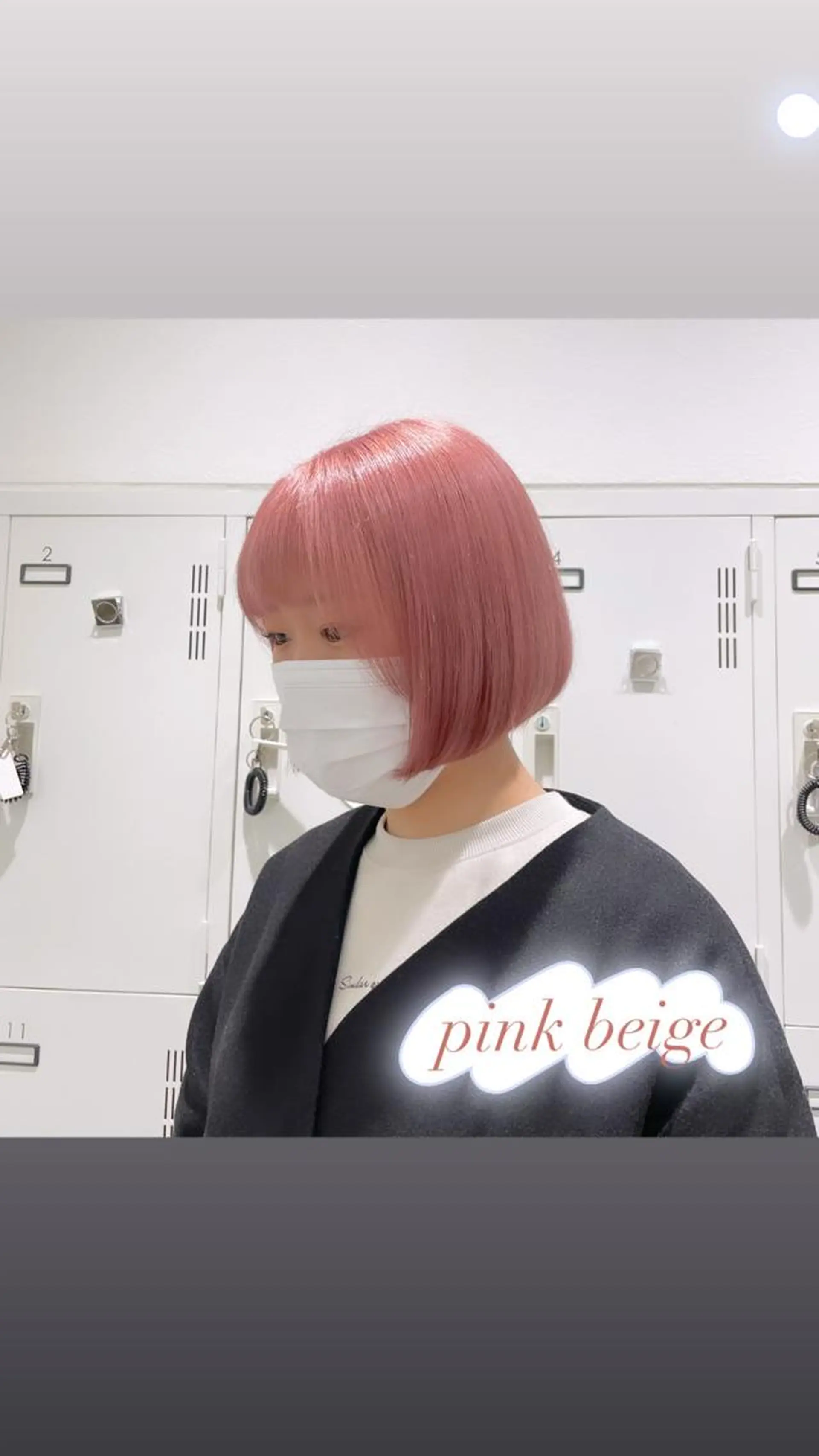 ショート カラー ハイトーンカラー ボブ ヘアカラー トリートメント ピンクカラー🎀/ ミルクティー🍼花音のヘアスタイル