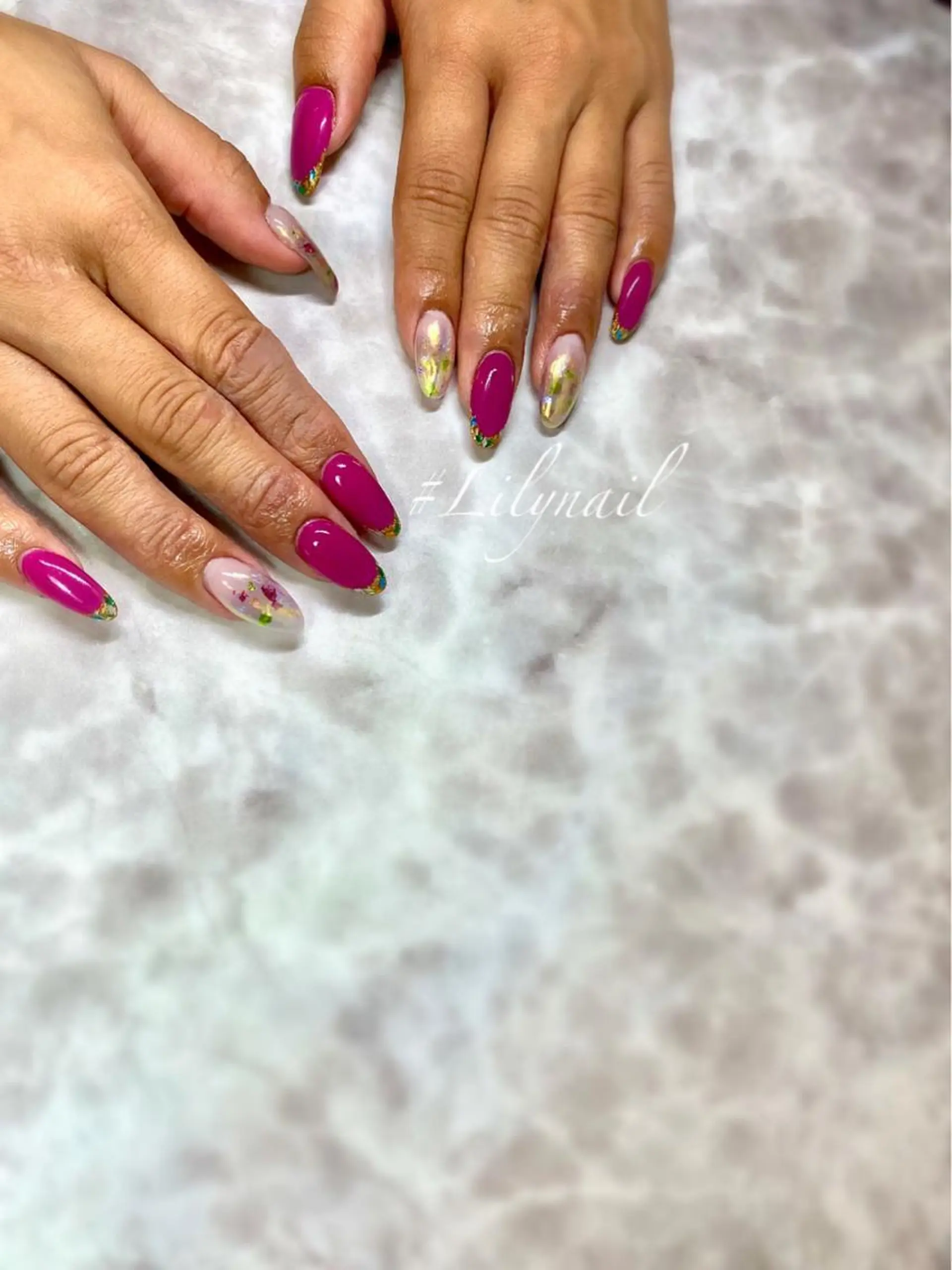ネイル ハンドネイル #Lilynail ﾊﾙｶのネイルデザイン