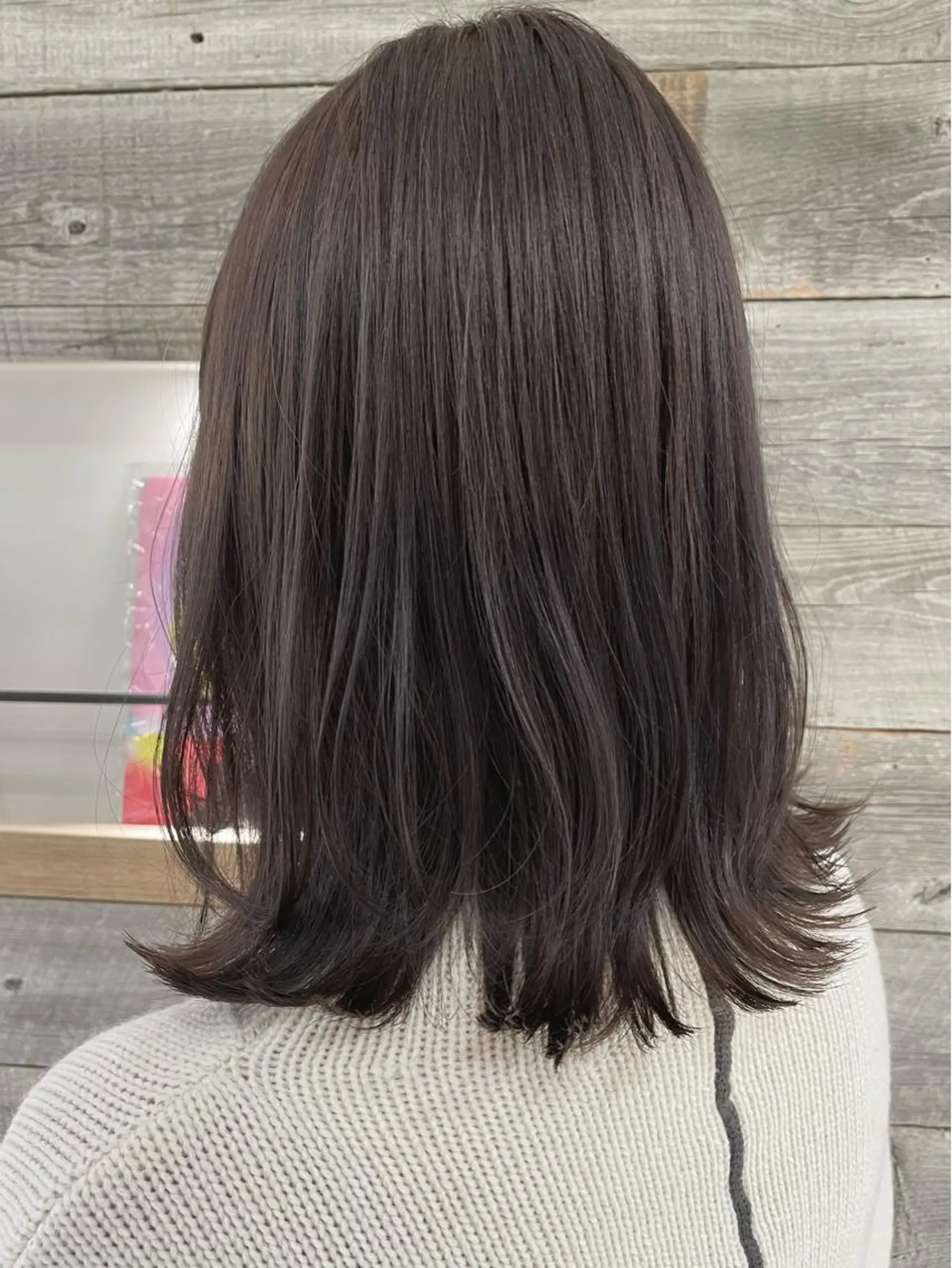 ミディアム カラー ダークグレー ダークグレージュ グレージュ カット ヘアカラー 卒業式受付中🌻 肥田亜沙美のその他イメージ