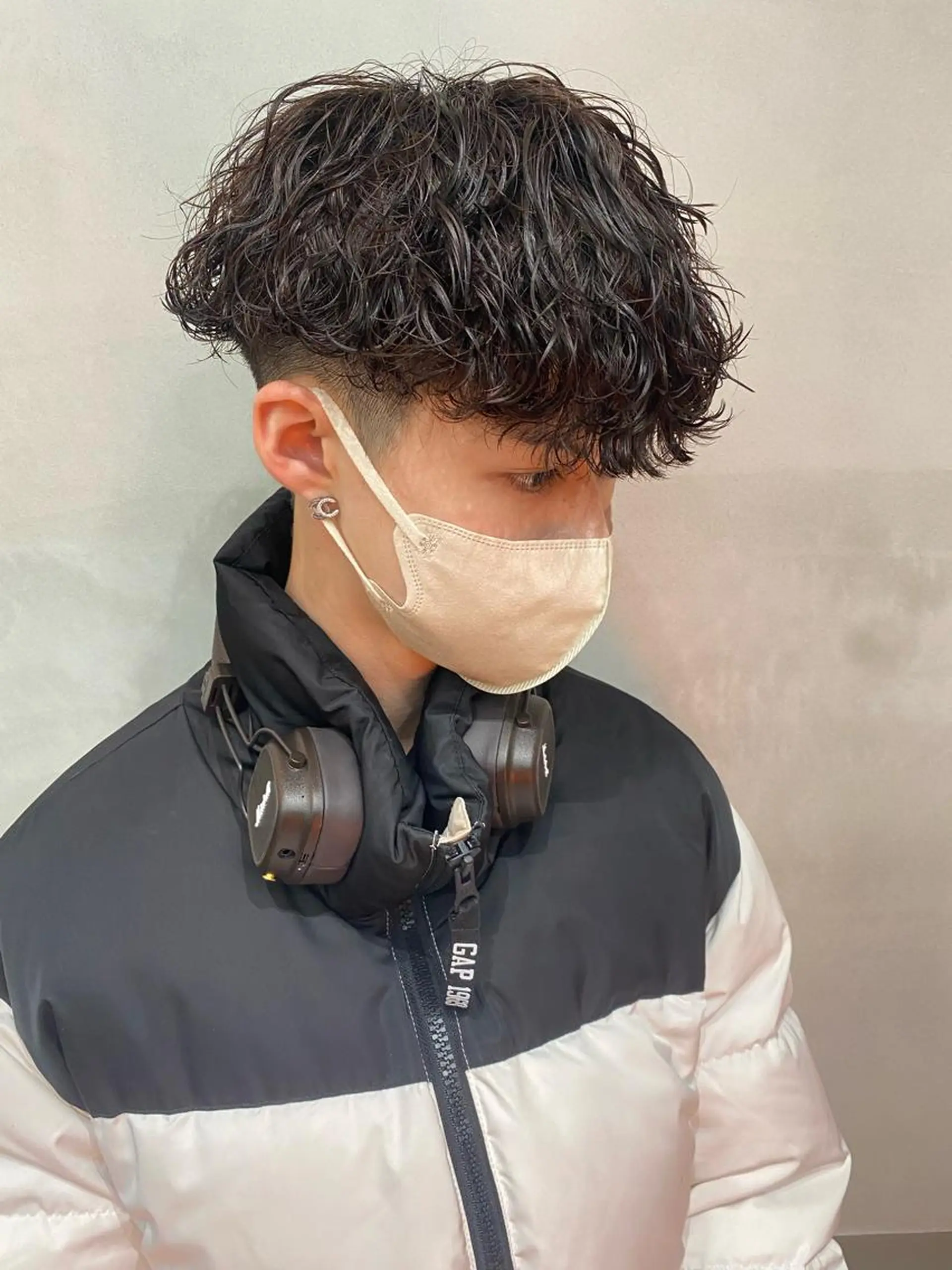 パーマ メンズ カット パーマ fifth 安次富　泰雅のヘアスタイル