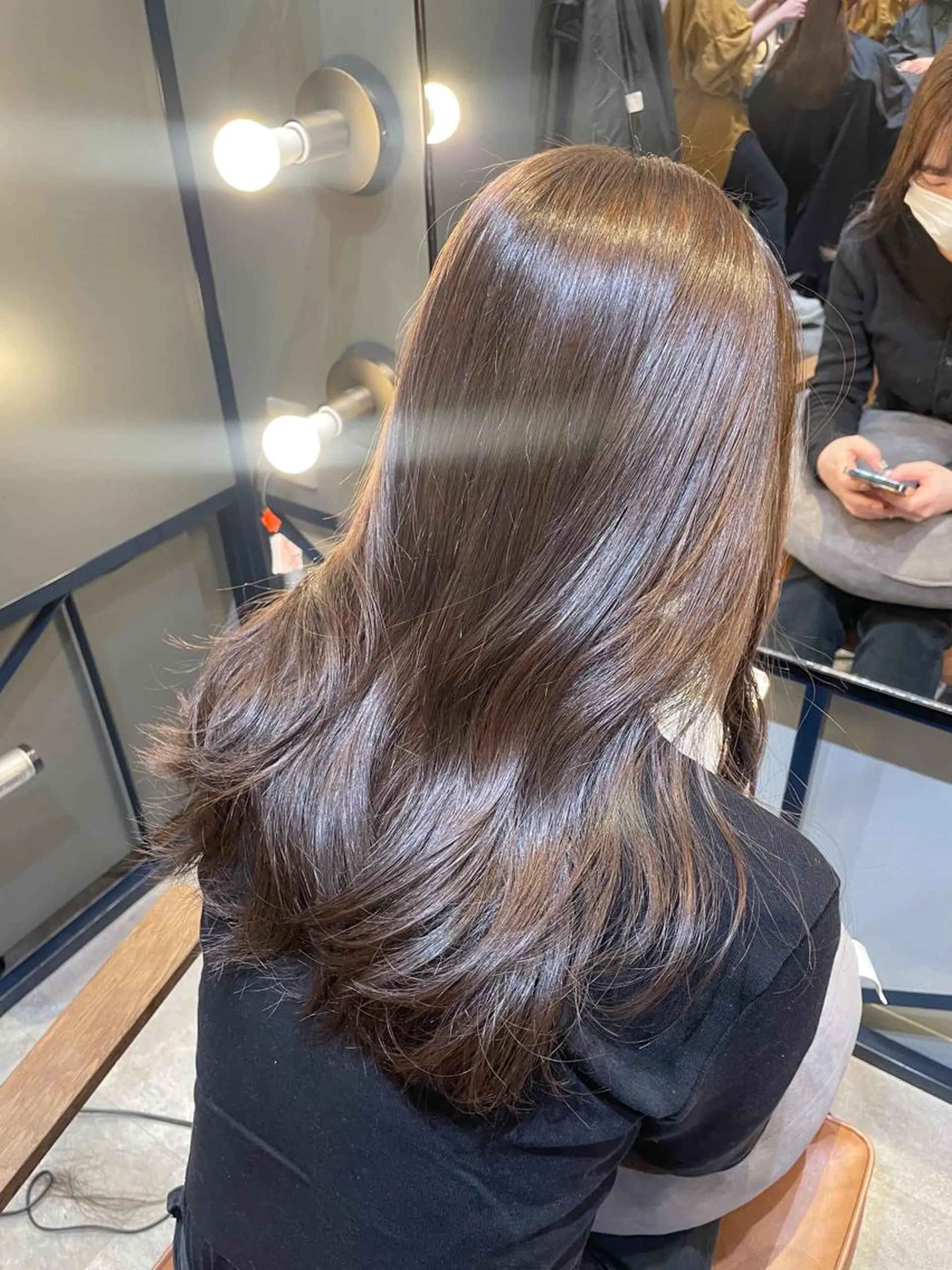 ロング カラー ヘアアレンジ 透明感カラー グレージュ 顔まわりレイヤー レイヤーカット INCE HAIR ひらい なつきのヘアスタイル