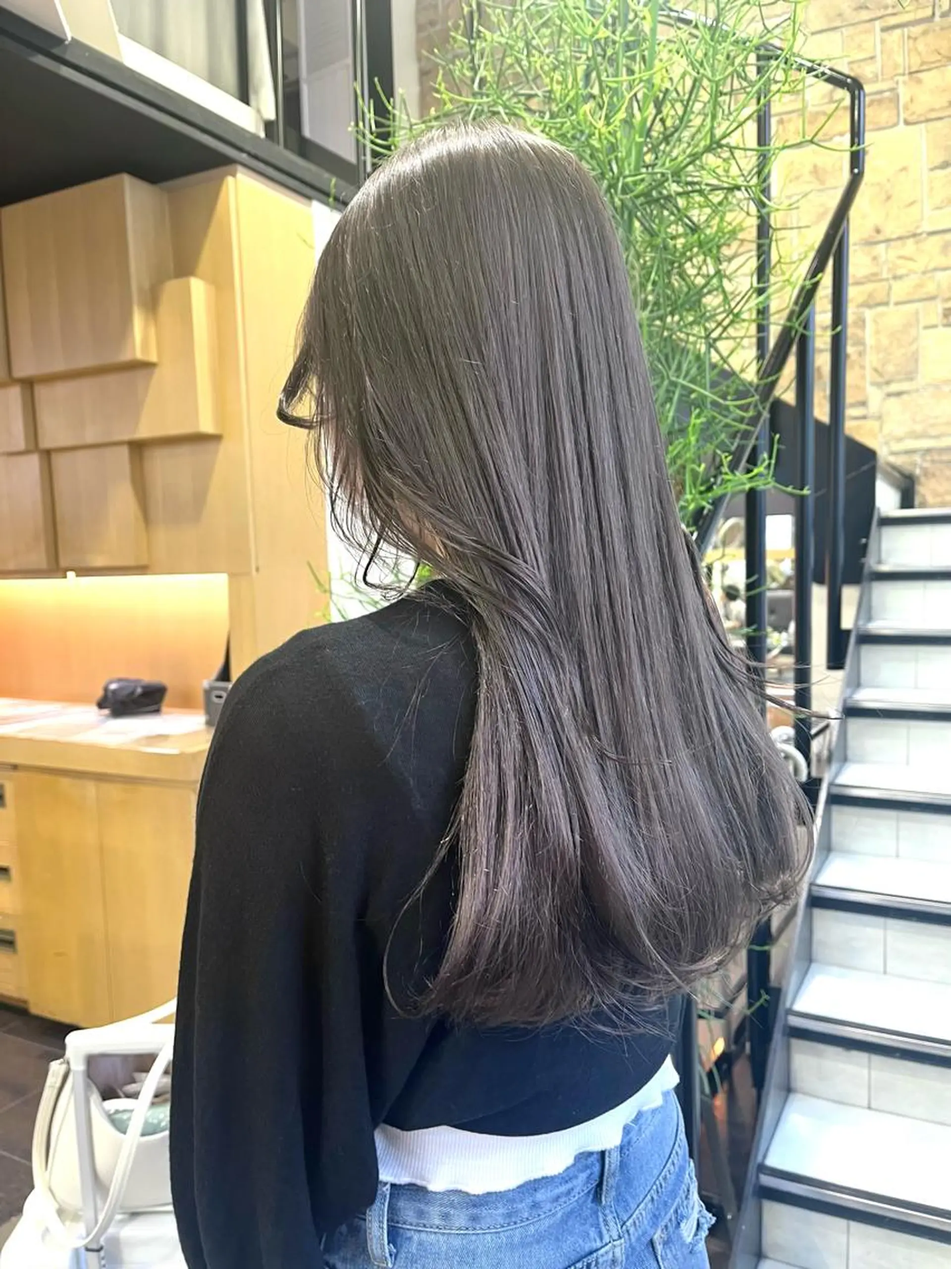ロング カラー ヘアカラー トリートメント 海外girl🤎 透明感ベージュmaoのヘアスタイル