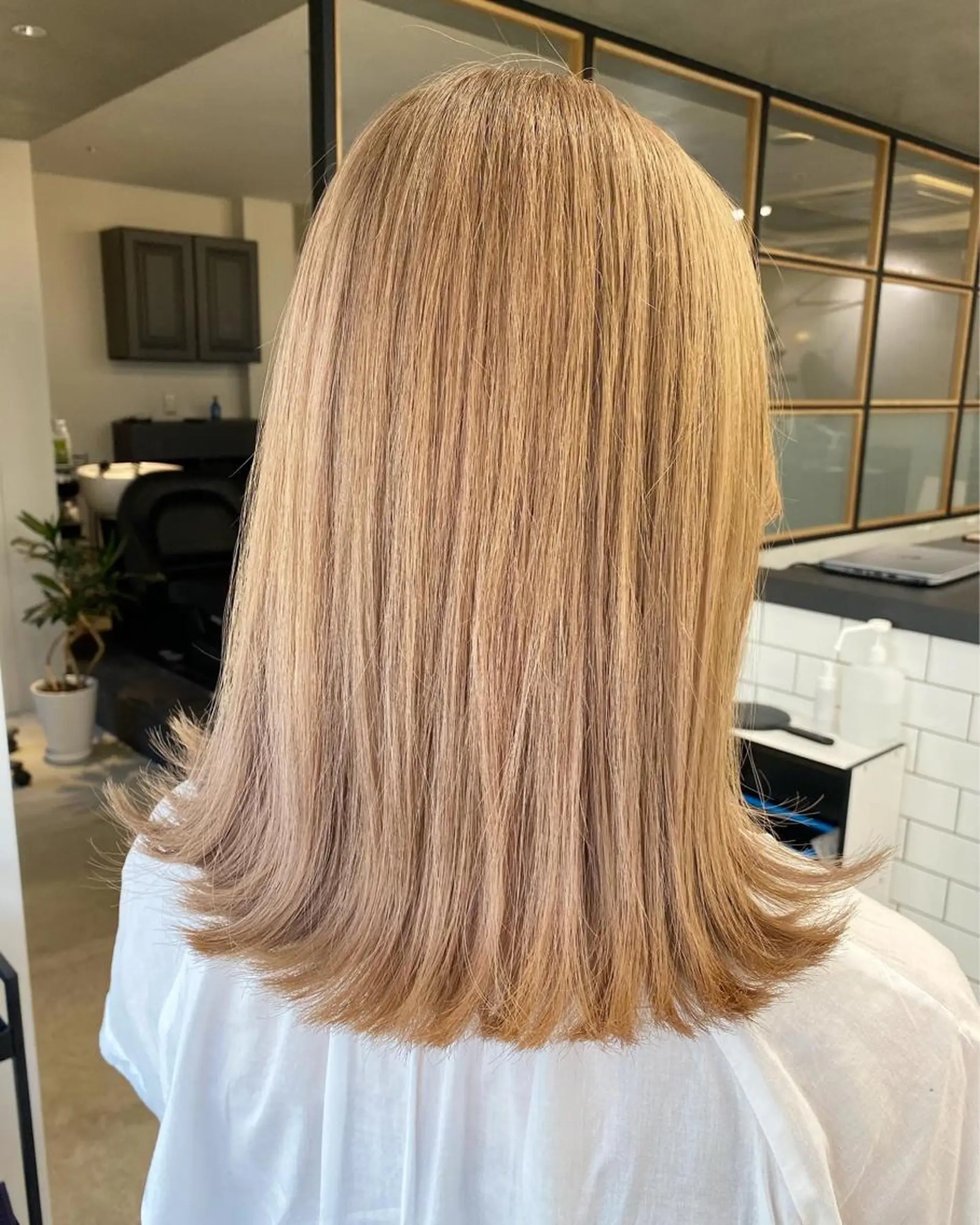 セミロング カラー ✨大人韓国レイヤー ✨吉原 潤✨のヘアスタイル