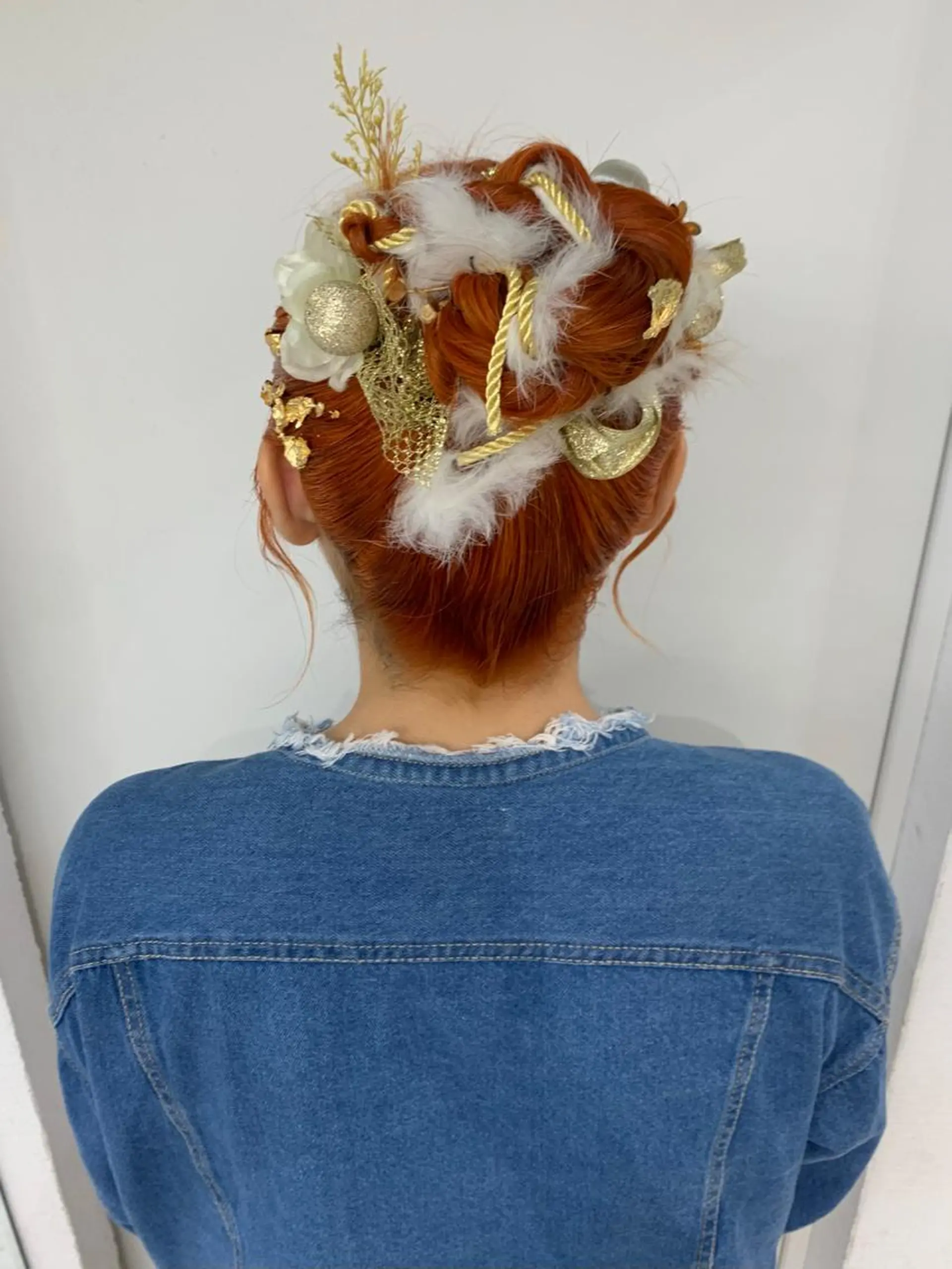 セミロング 卒業式ヘアセット🎀 ヘアアレンジのヘアスタイル