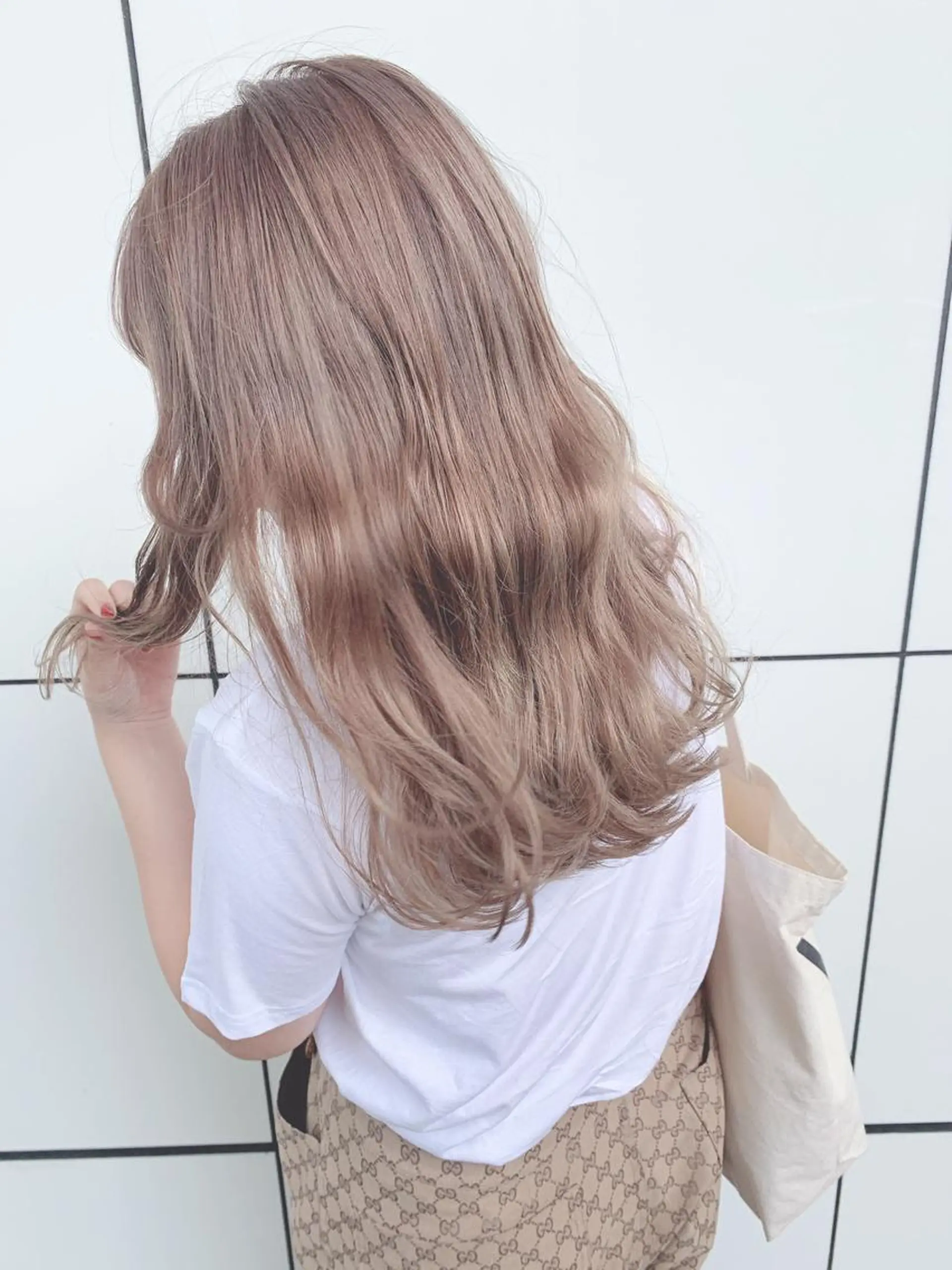 ロング カラー ヘアカラー トリートメント Lolonois梅田 スタッフのヘアスタイル