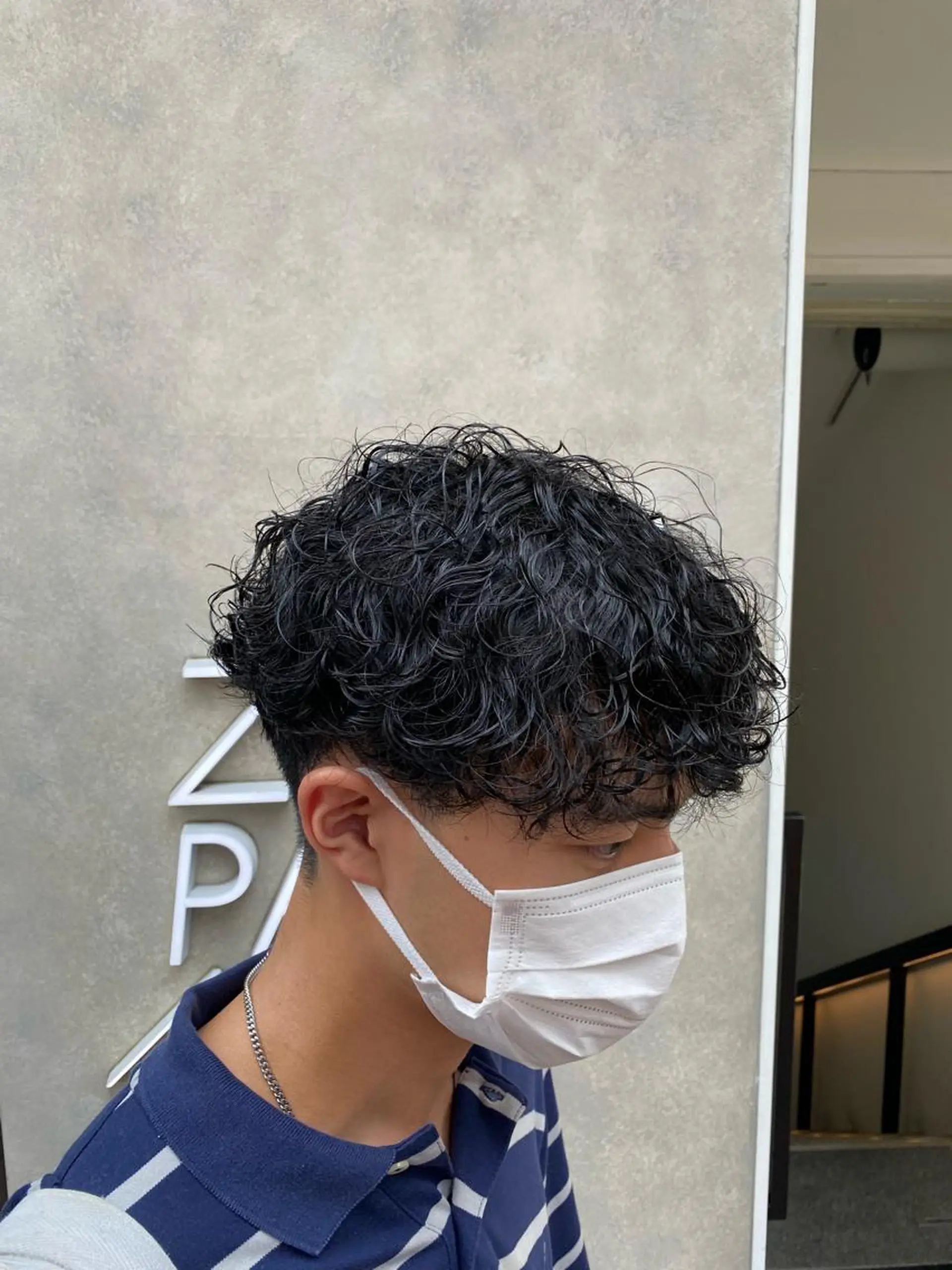パーマ メンズ カット パーマ 新宿【メンズパーマ】 塩澤太一のヘアスタイル