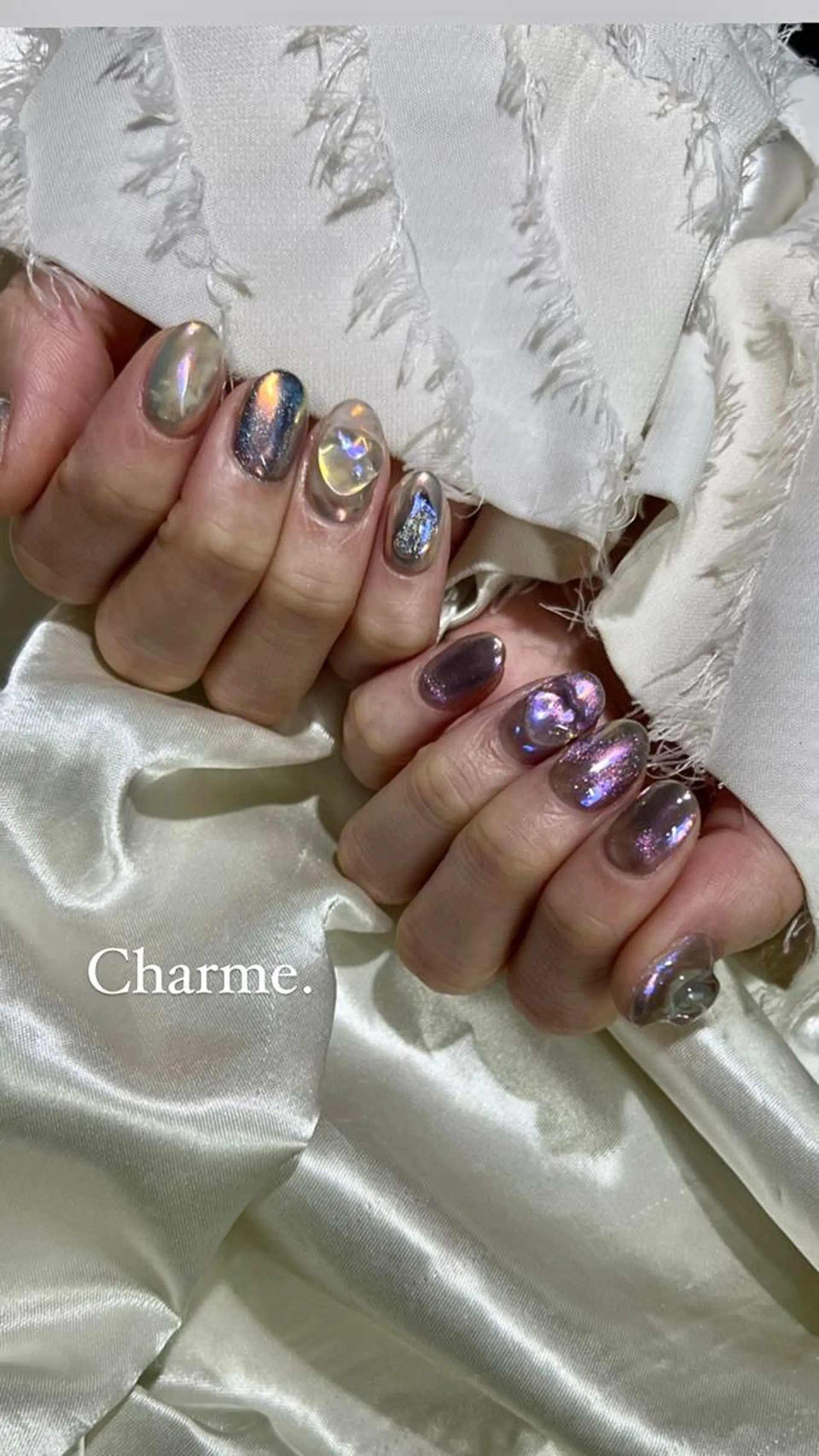 ネイル 持ち込み ニュアンスネイル ハンドネイル ハンドケア Charme. NOBUKOのネイルデザイン