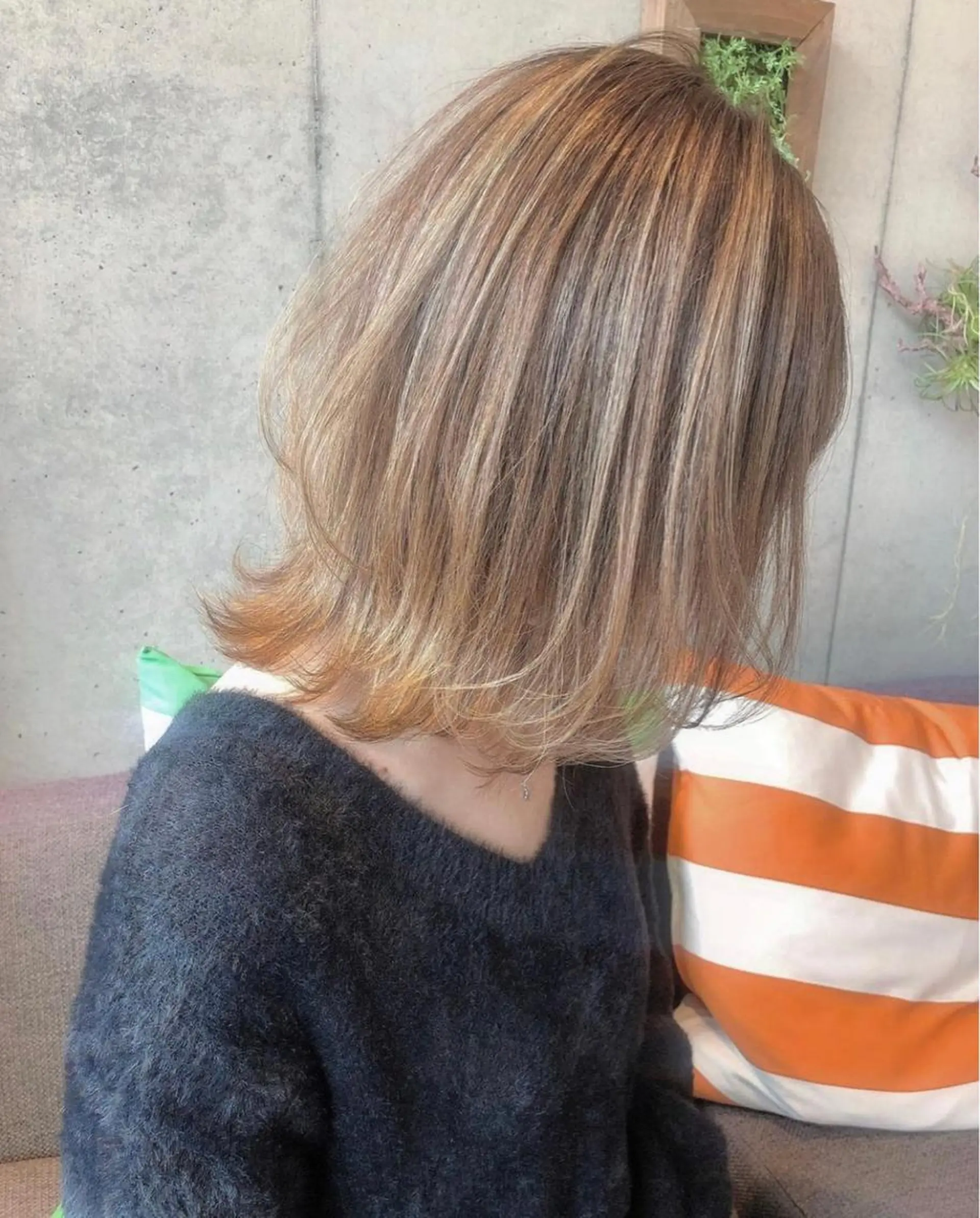 ミディアム カラー ¥0カットモデル募集 ✨川上歩夢💫のヘアスタイル