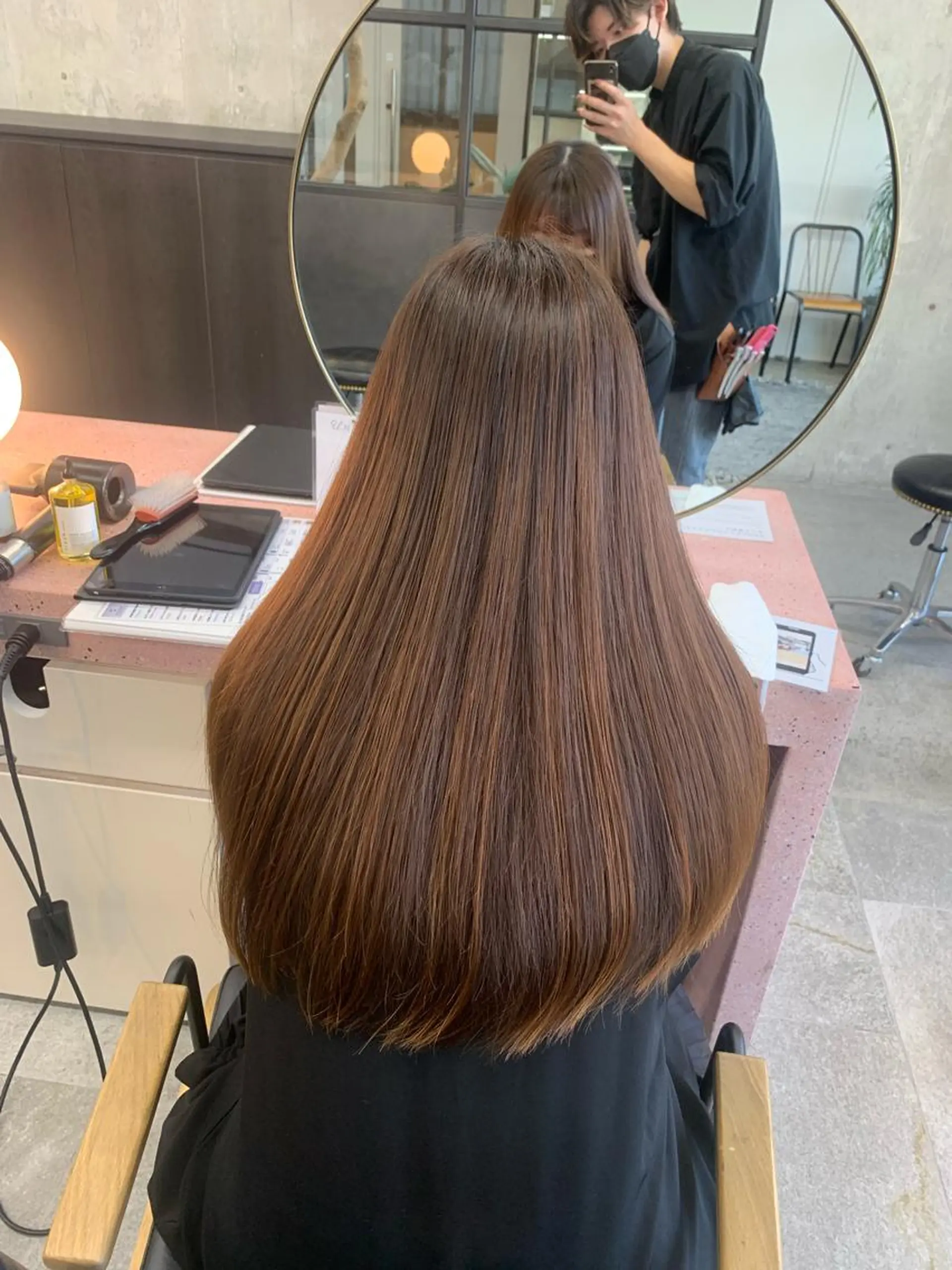 ロング 日韓レイヤー🇰🇷 艶カラー/ナカネのヘアスタイル