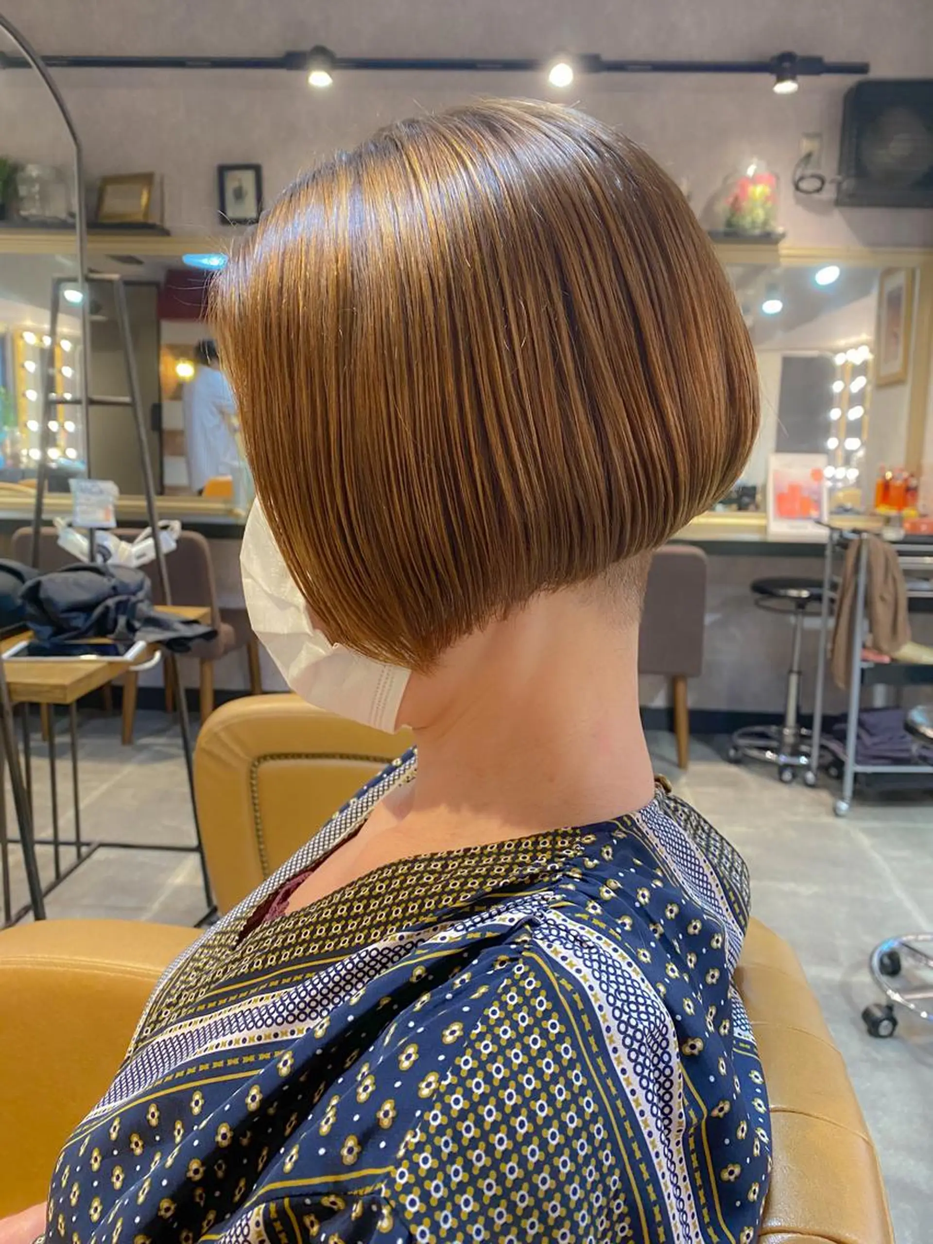 ショート カット ヘアカラー トリートメント Lond un Maison.原宿のヘアスタイル