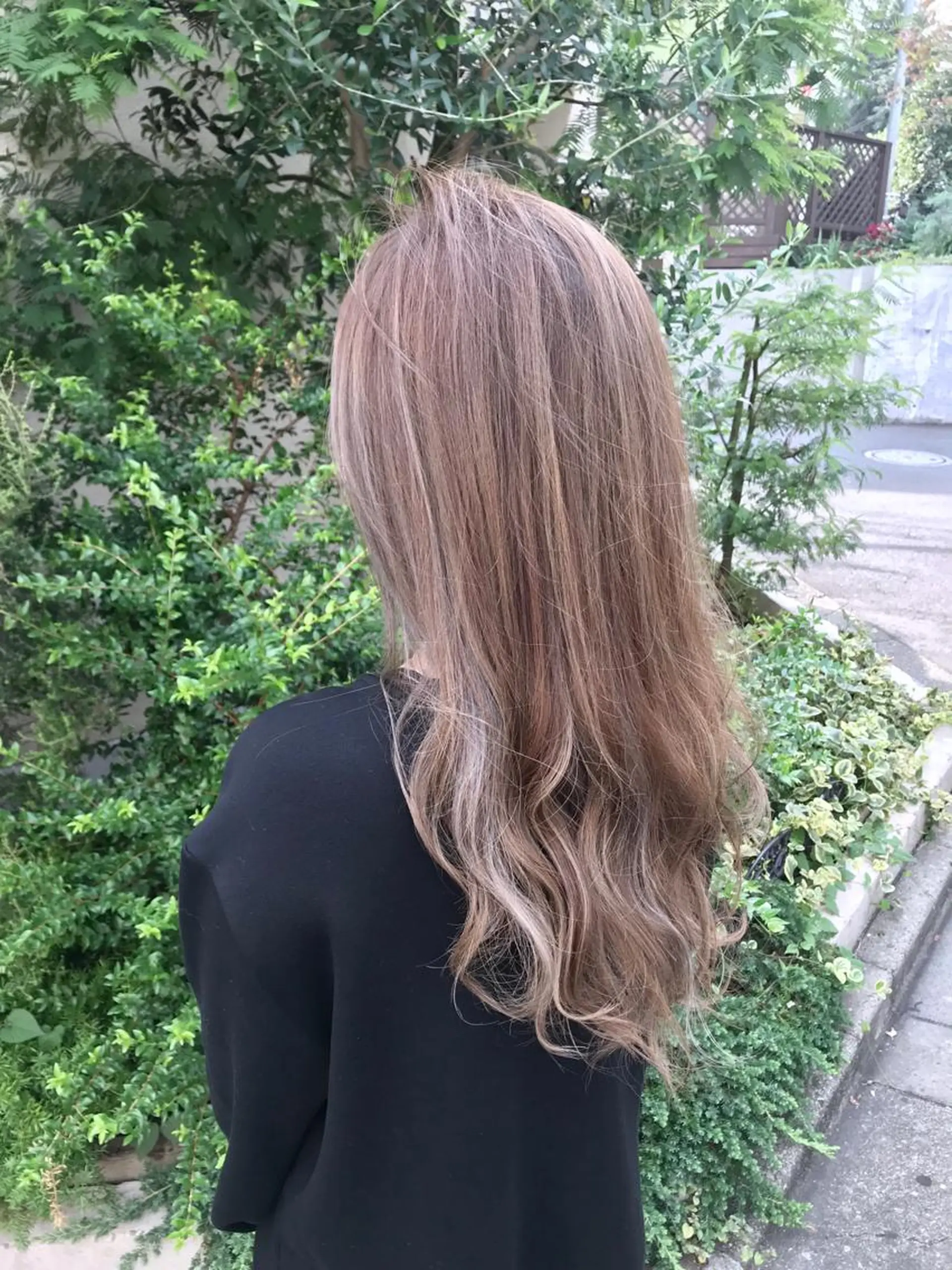 セミロング カラー ベージュカラー ハイライトカラー ハイライト ていねい技術No.1 🌈諏訪 健太のヘアスタイル