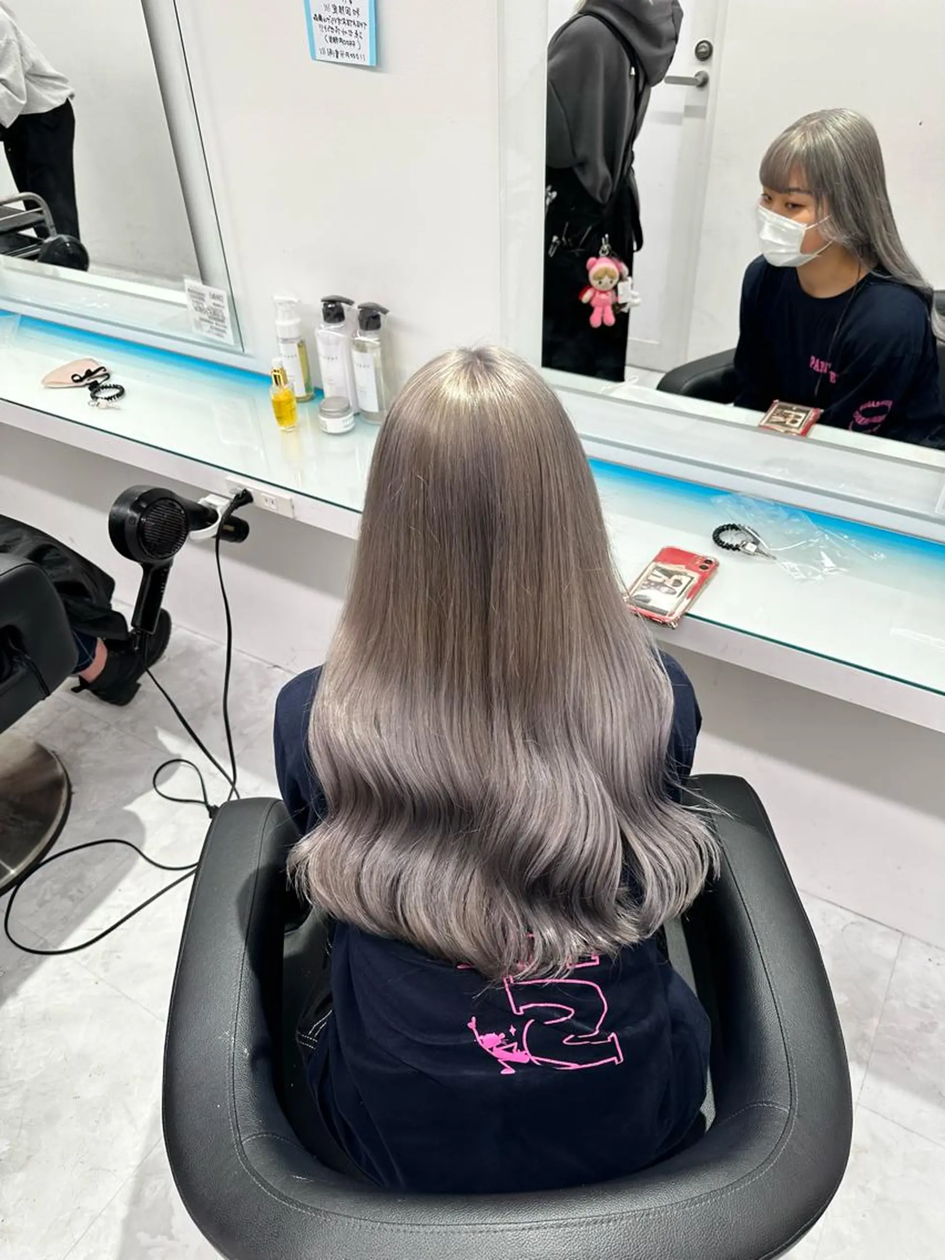 カラー マンツーマン/原宿/ 透明感カラー⭐️のヘアスタイル